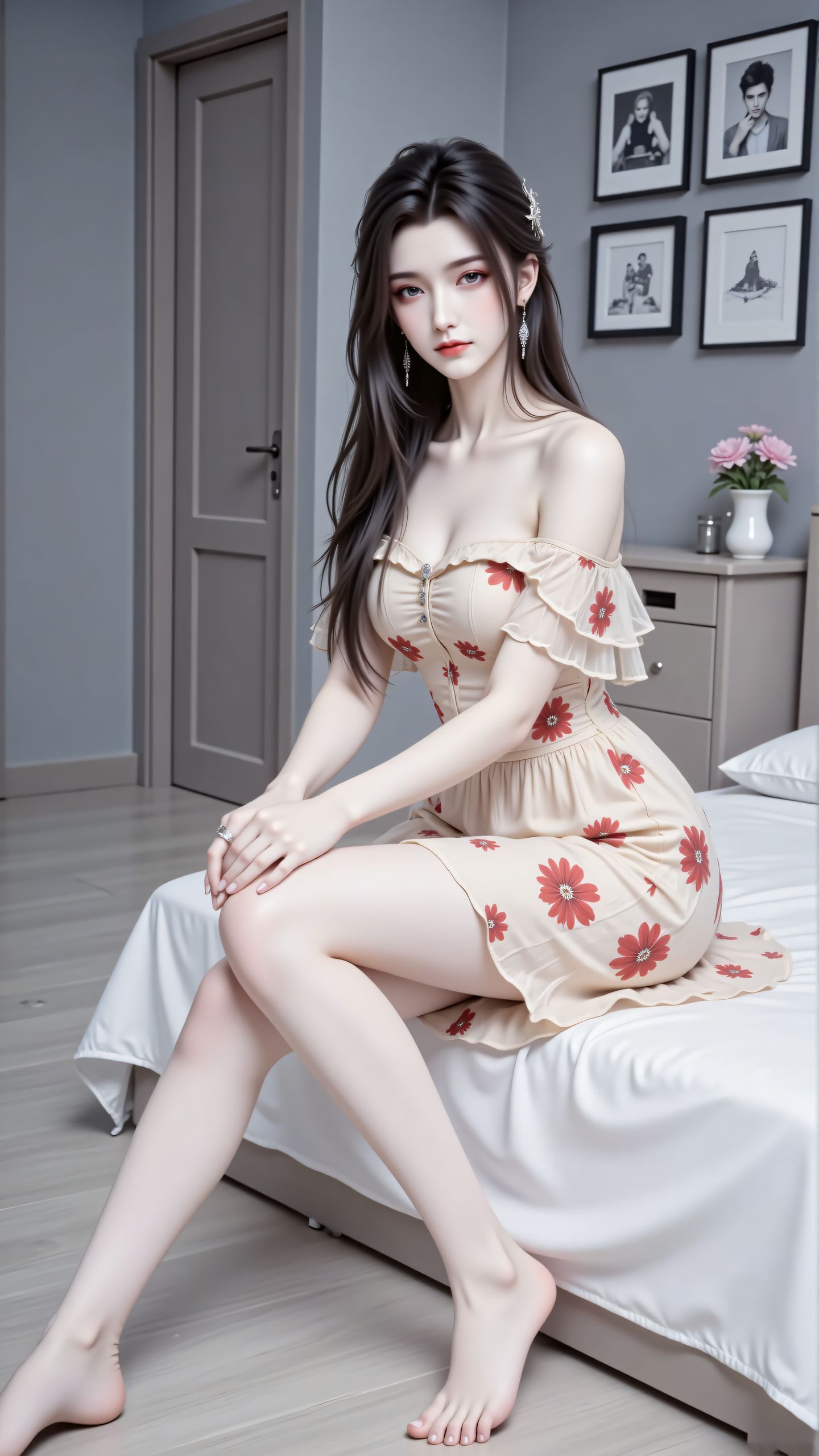 诛仙陆雪琪 碎花裙写真壁纸 动画动漫国漫小说人物角色