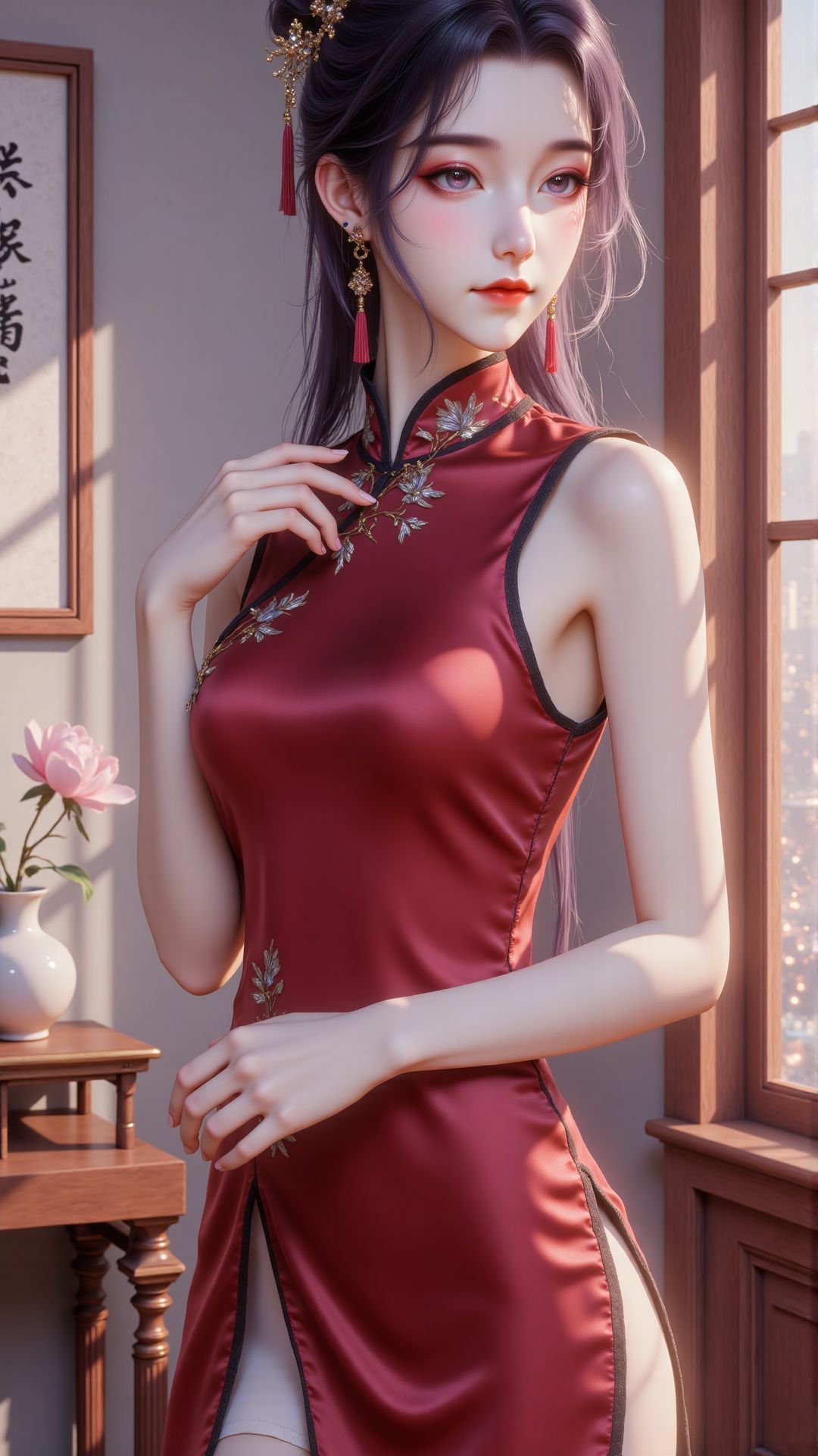 师兄啊师兄 云霄仙子红色旗袍壁纸 国漫女神