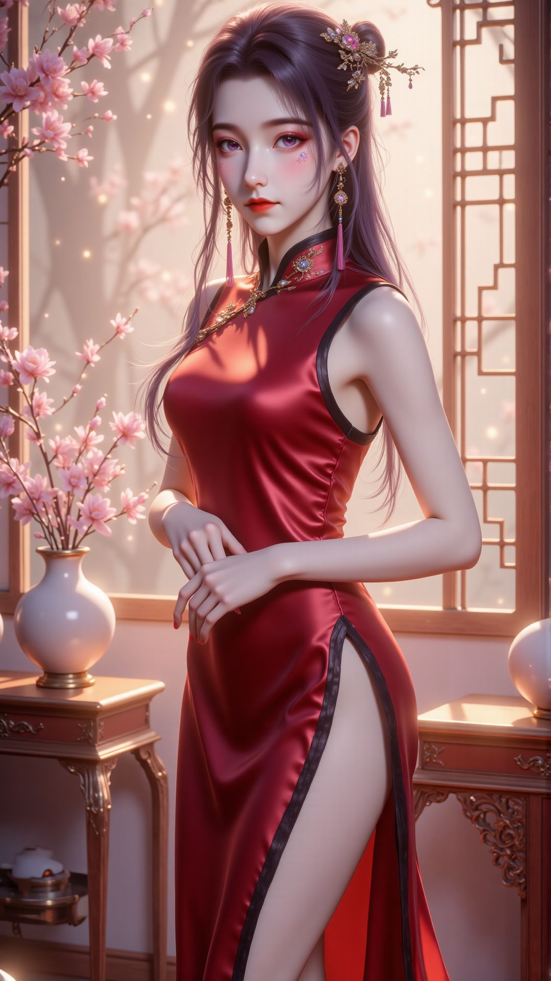 师兄啊师兄 云霄仙子红色旗袍壁纸 国漫女神