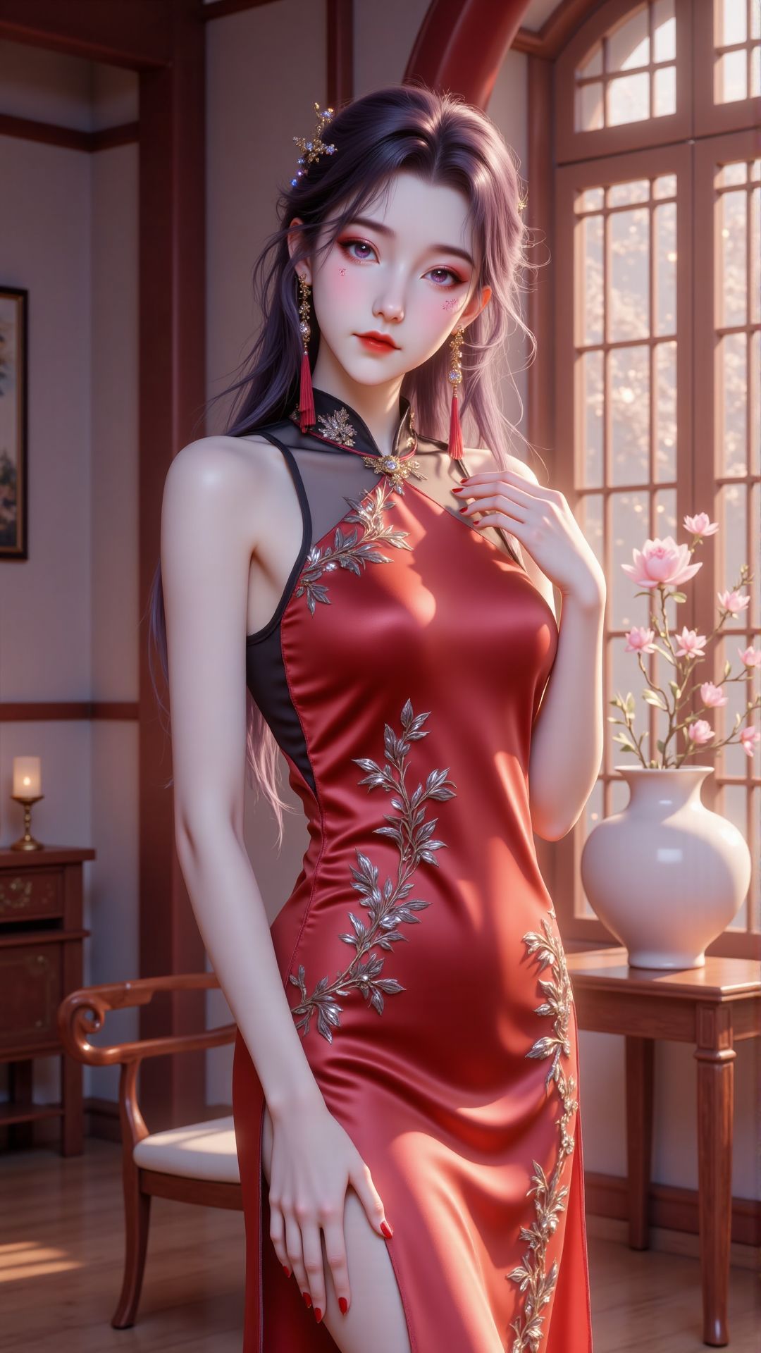 师兄啊师兄 云霄仙子红色旗袍壁纸 国漫女神