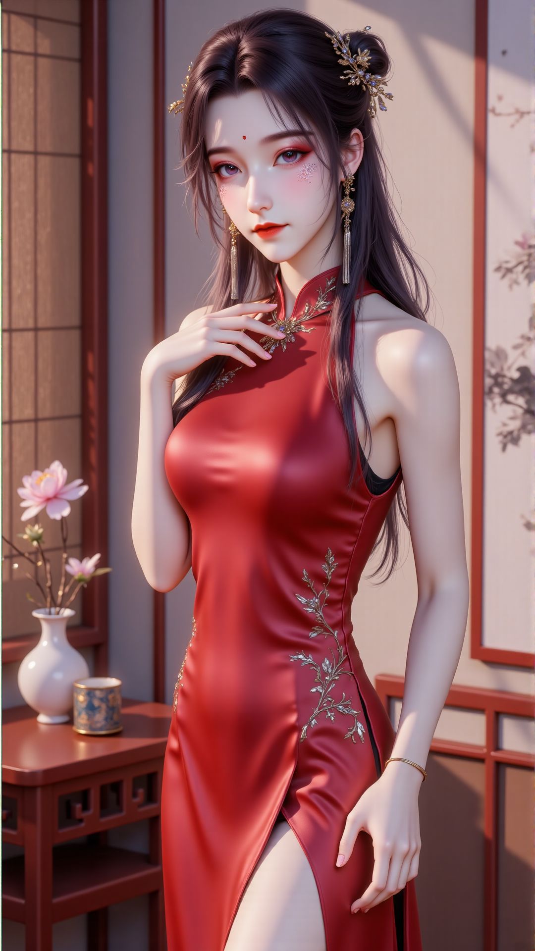 师兄啊师兄 云霄仙子红色旗袍壁纸 国漫女神