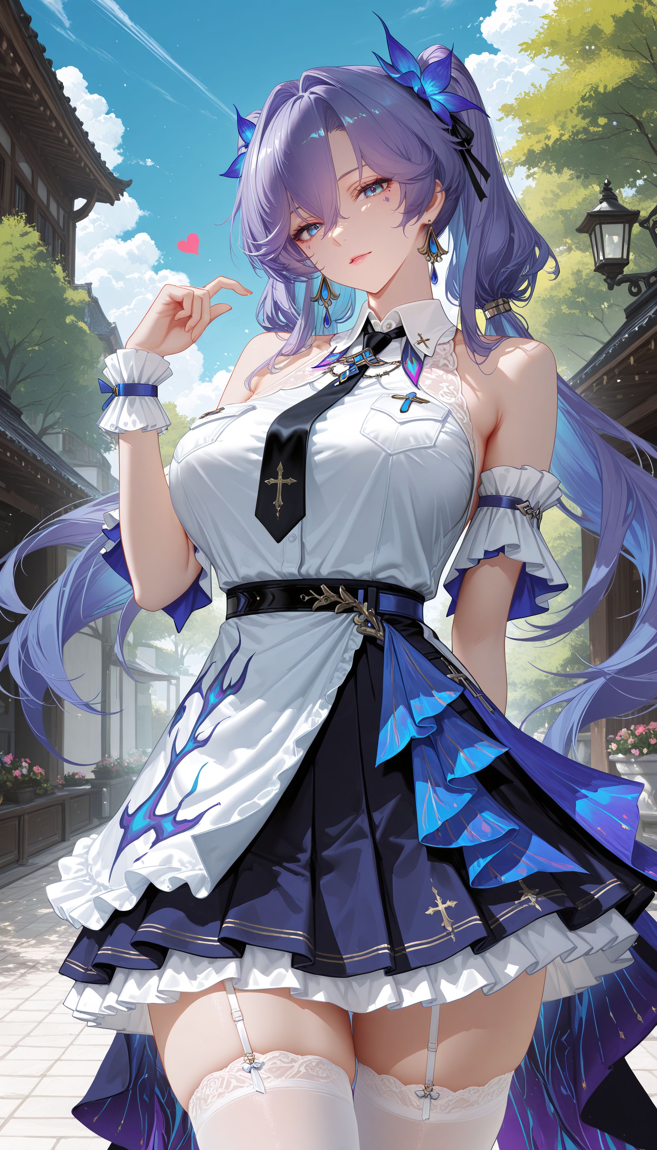 双马尾坎特蕾拉竟然如此甜美 二次元游戏鸣潮 裙子