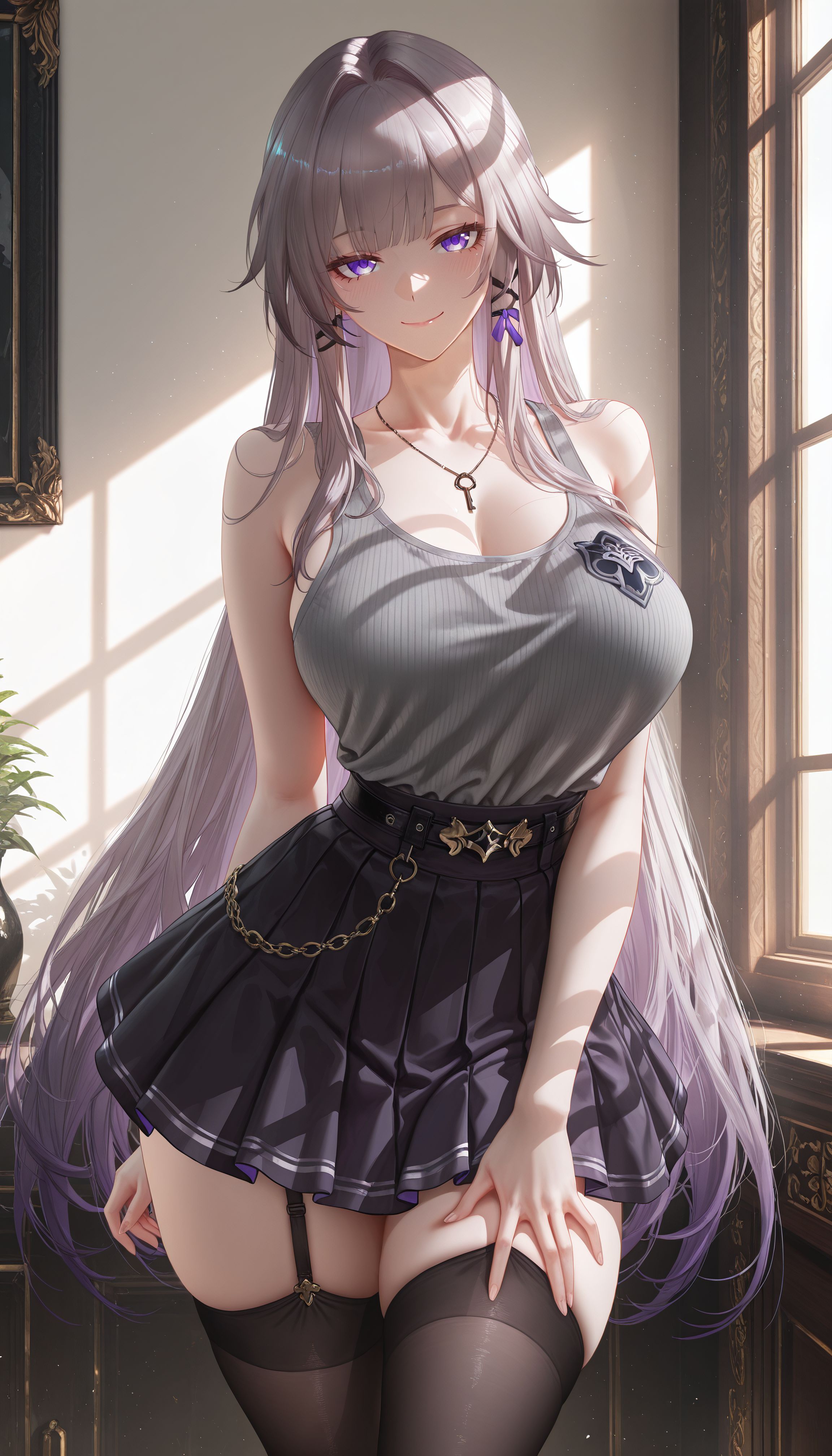 大黑塔 二次元 崩坏星穹铁道 少女感 黑丝吊带袜