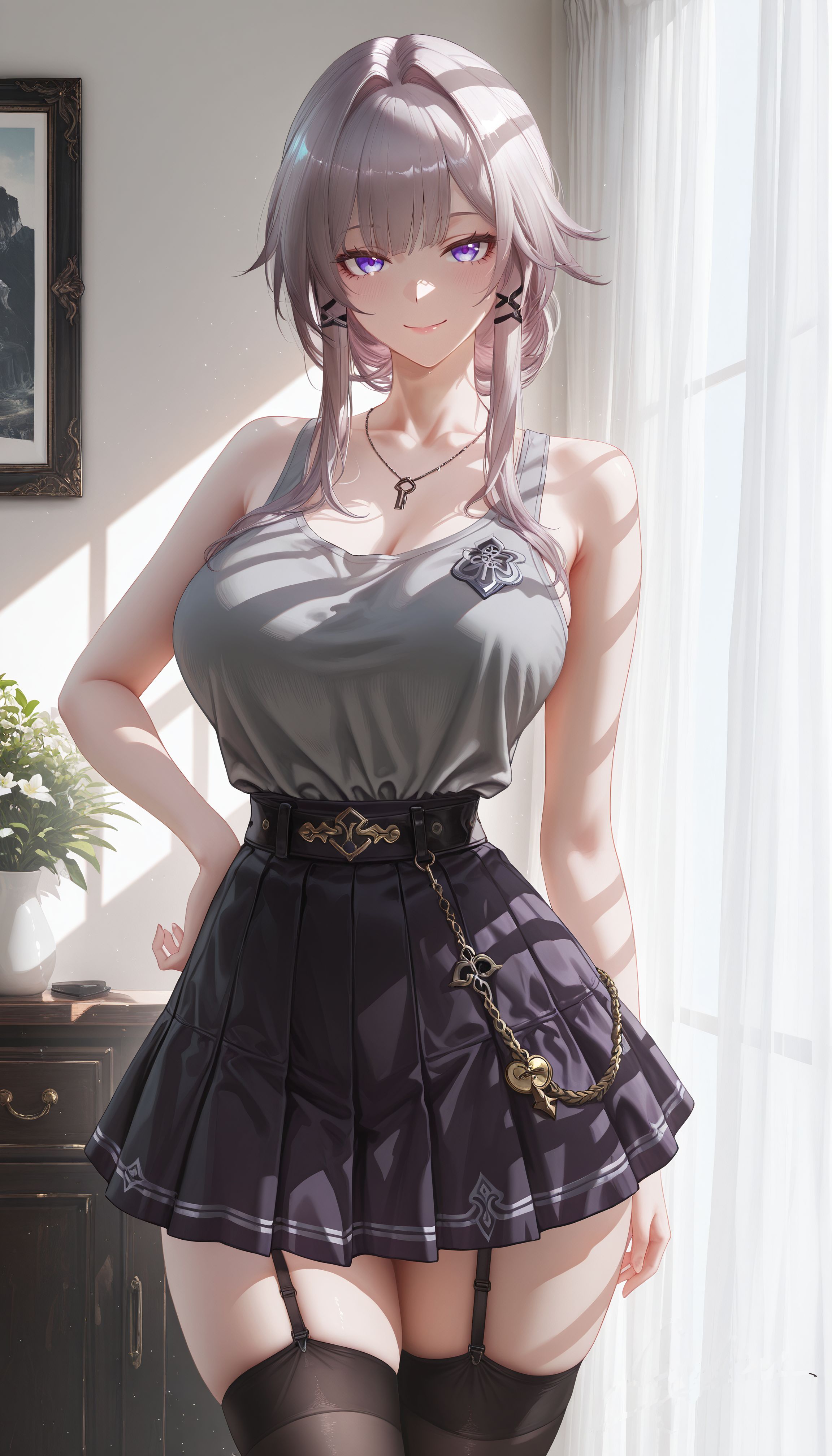 大黑塔 二次元 崩坏星穹铁道 少女感 黑丝吊带袜