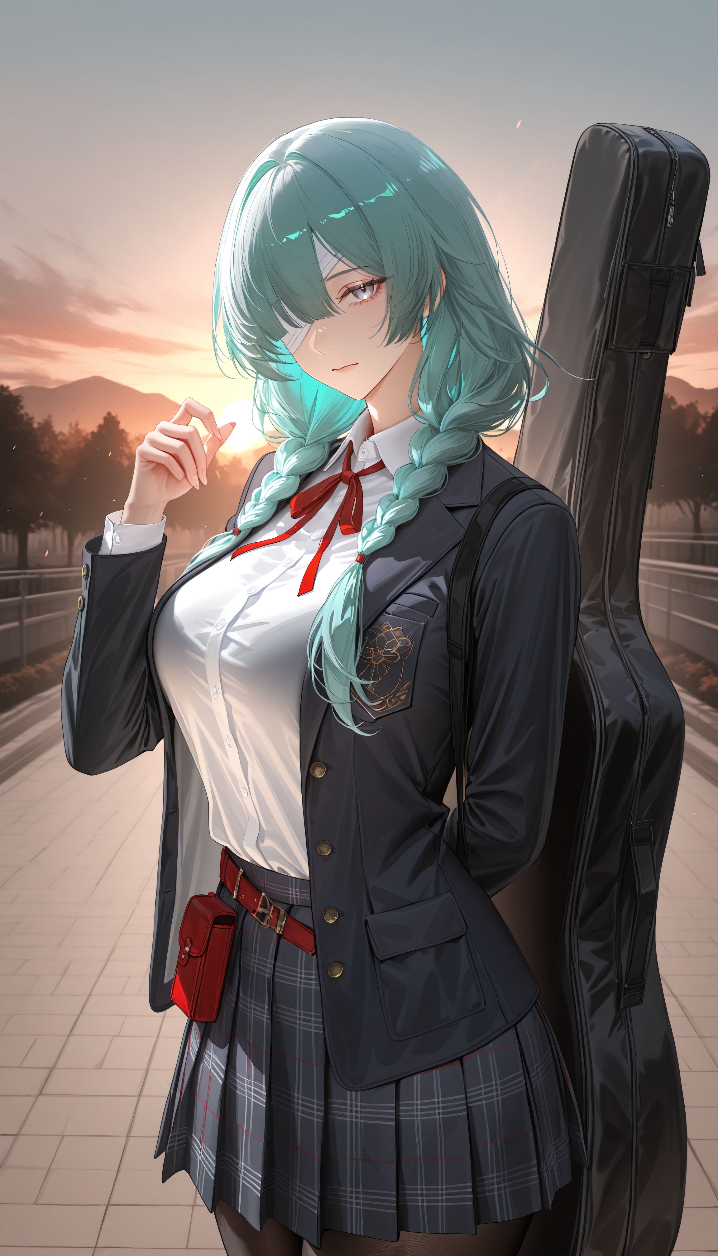 鸣潮×吉他：放学后的孤独摇滚要一起吗？二次元 芙露德莉斯 弗洛洛 尤诺