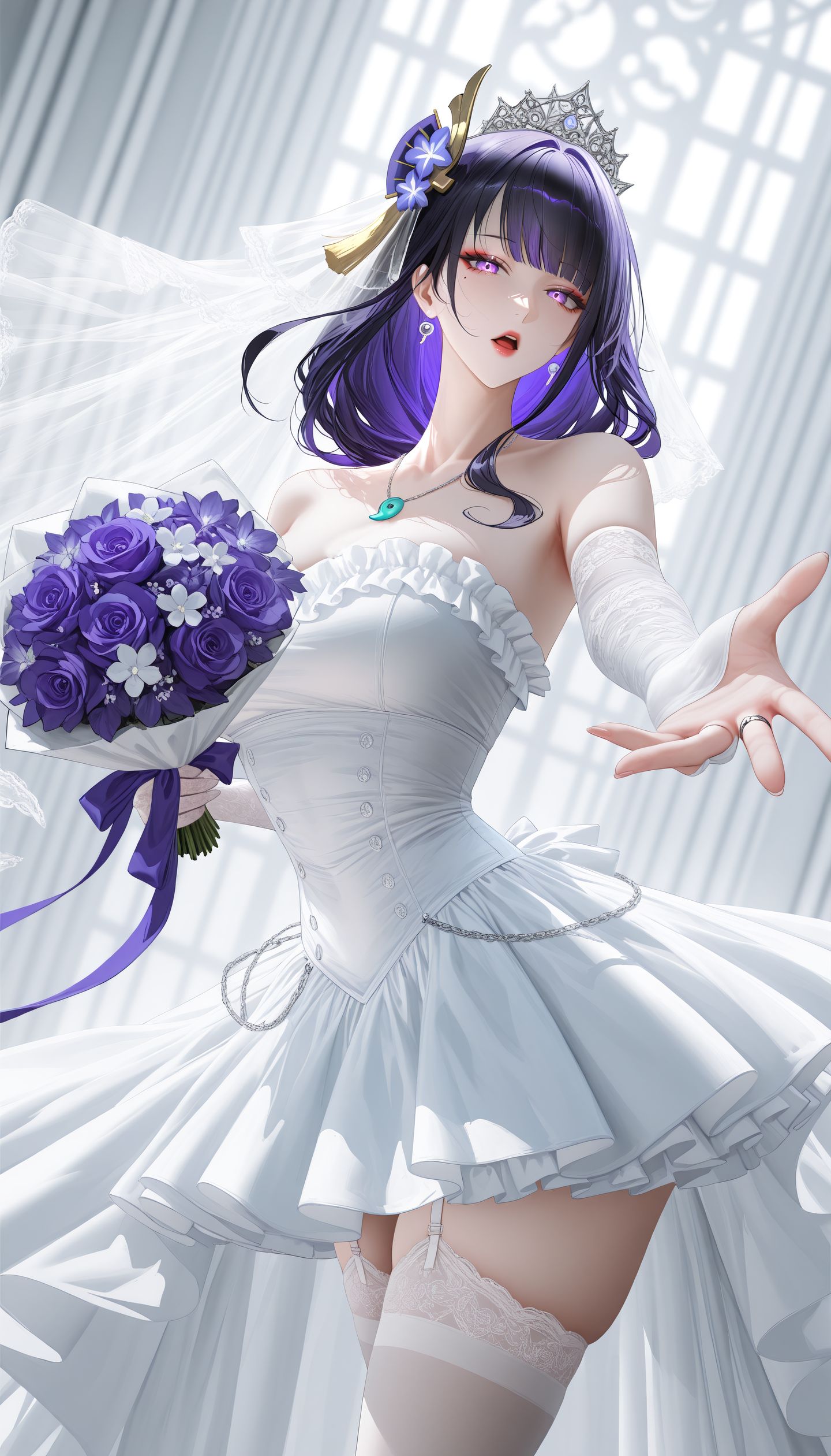 旅行者梦中的花嫁 原神二次元游戏壁纸