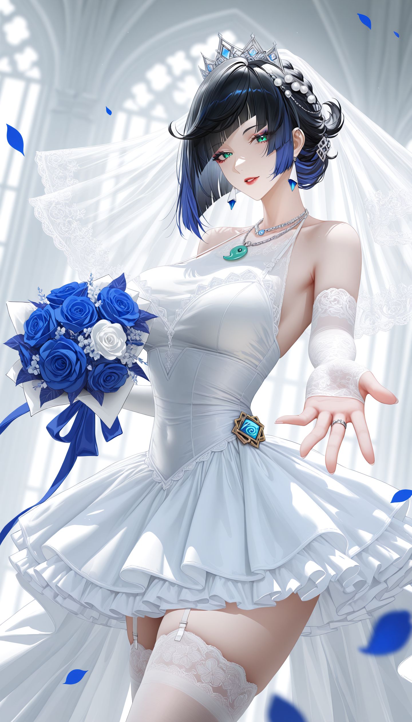 旅行者梦中的花嫁 原神二次元游戏壁纸