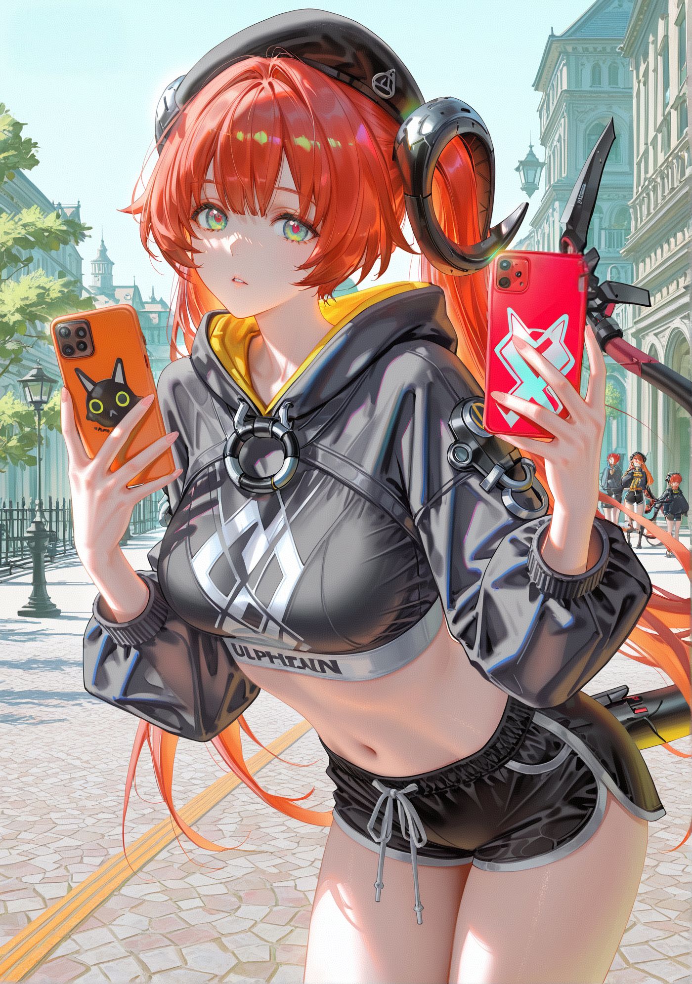 绝区零运动风的奥菲斯 手机壁纸 泳池 ai绘画