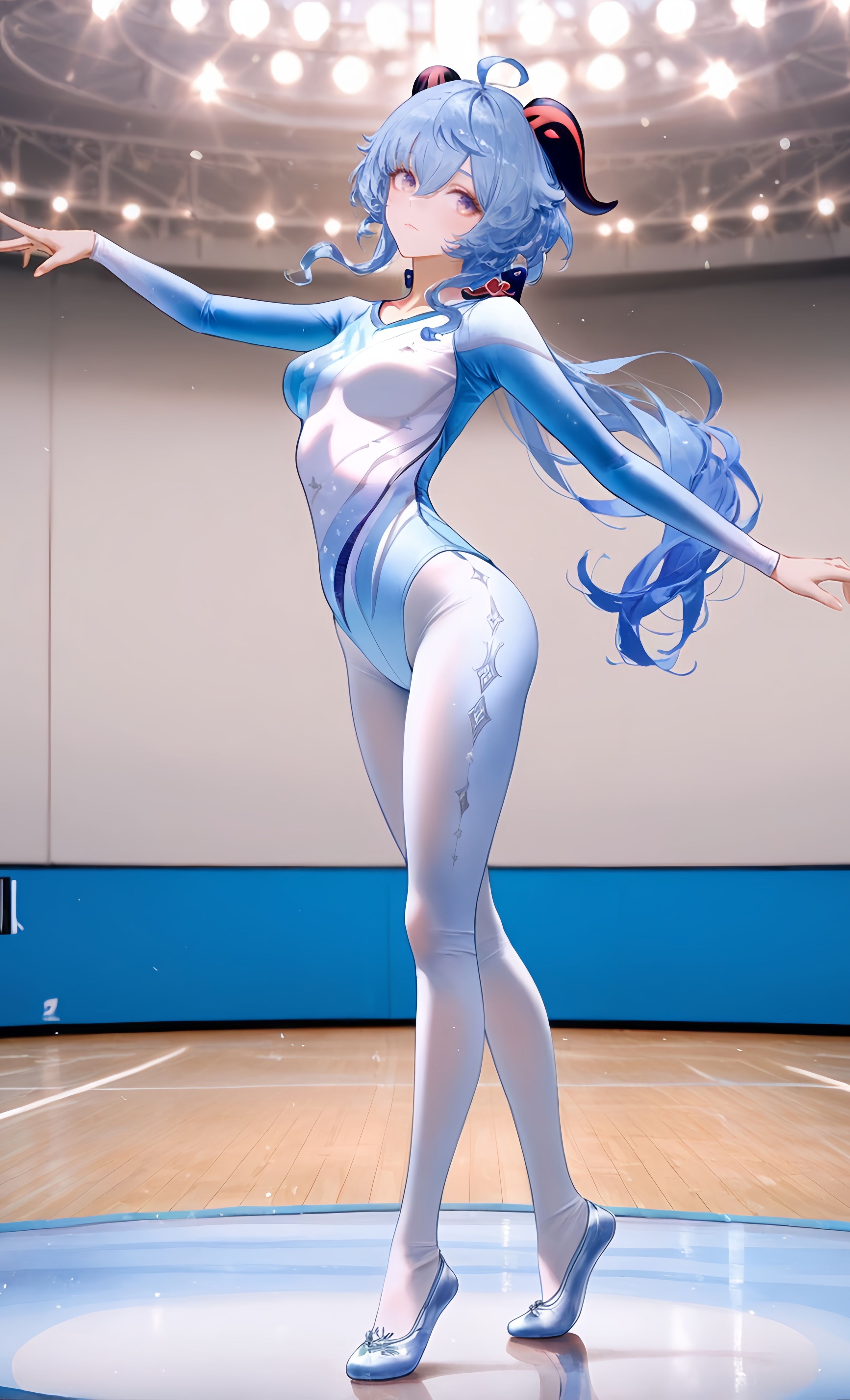 芭蕾少女 AI绘画 游戏原神 二次元少女 体操