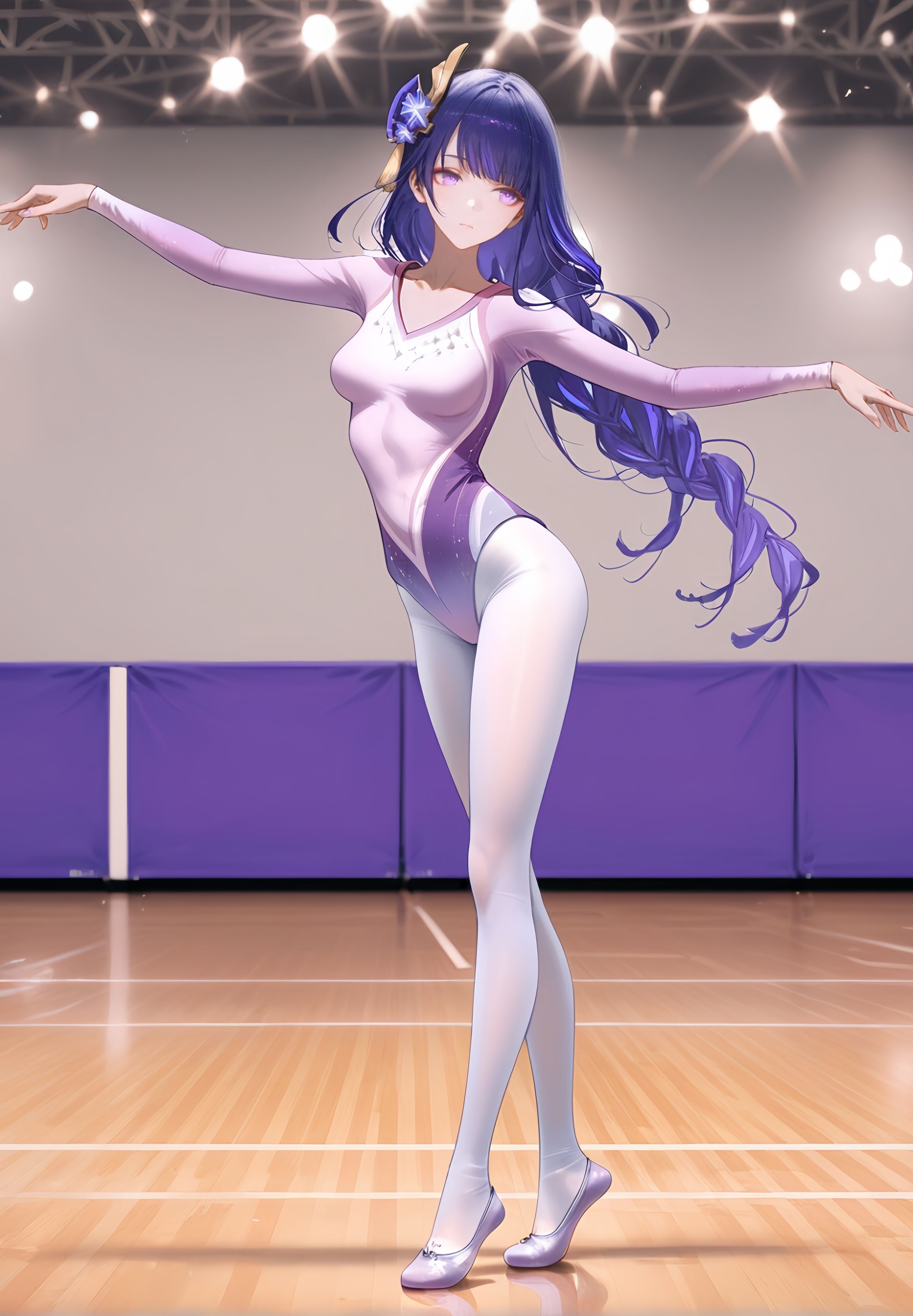 芭蕾少女 AI绘画 游戏原神 二次元少女 体操