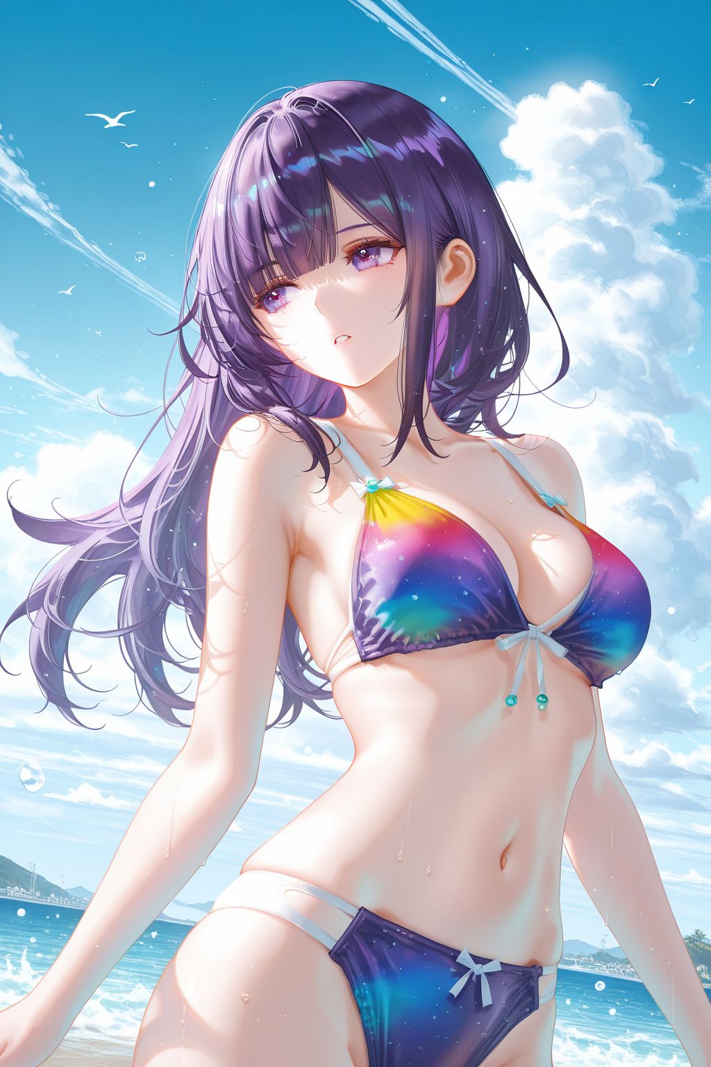 二次元女孩少女 精美壁纸大全 泳装比基尼 收藏分享推荐