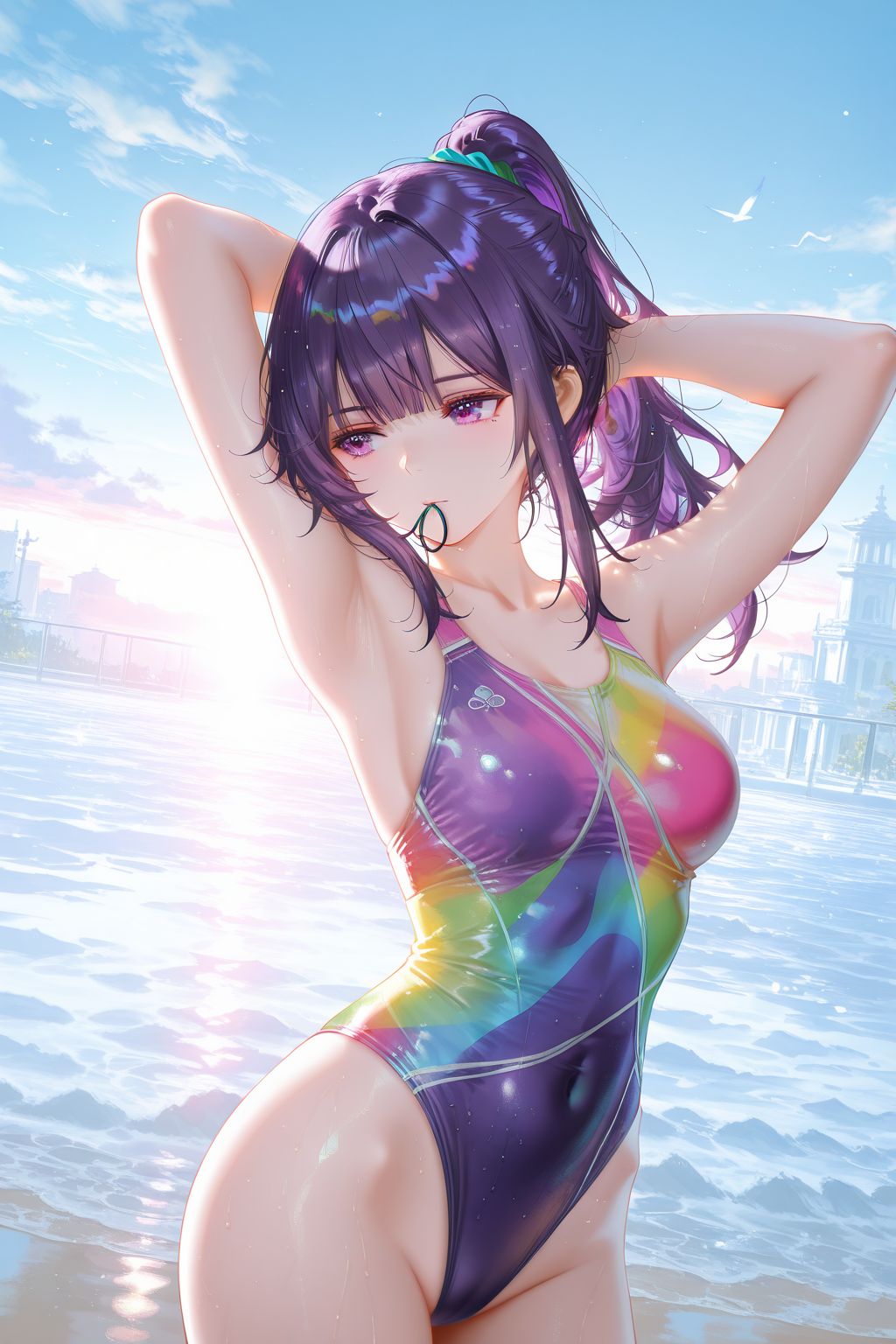 二次元女孩少女 精美壁纸大全 泳装比基尼 收藏分享推荐