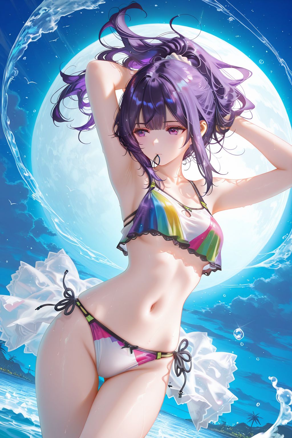 二次元女孩少女 精美壁纸大全 泳装比基尼 收藏分享推荐