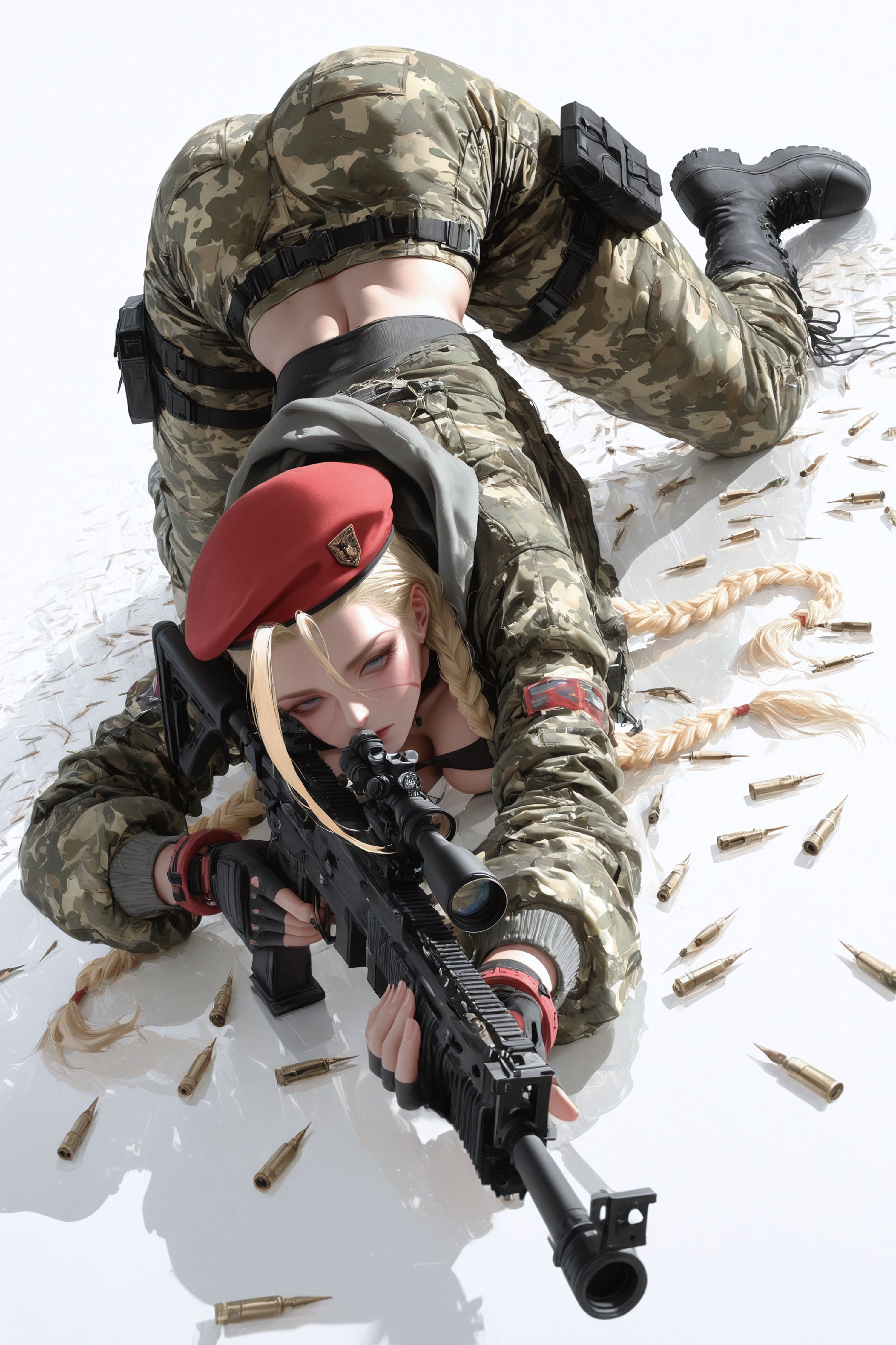 嘉米怀特 街霸 二次元游戏人物二创 枪械