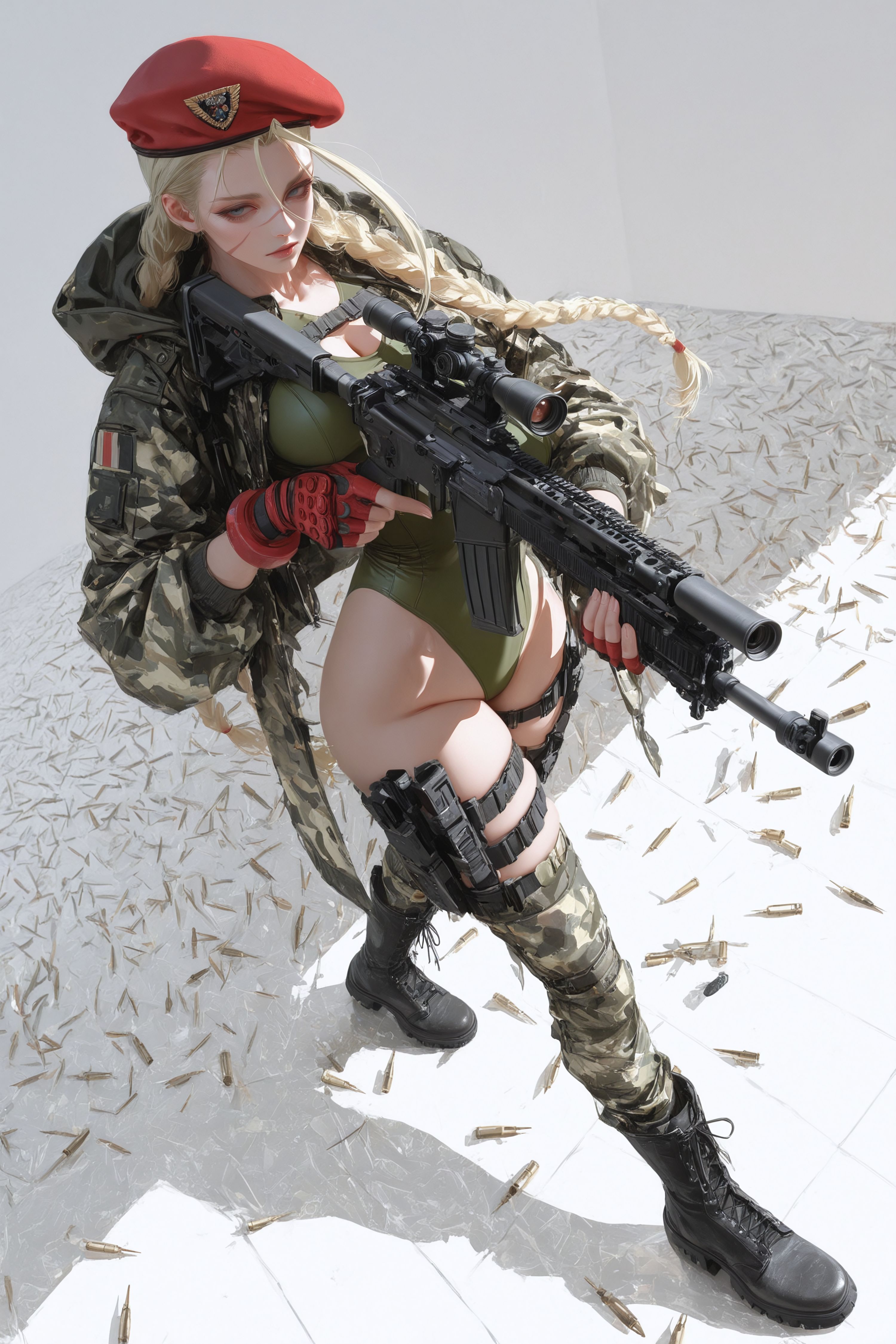 嘉米怀特 街霸 二次元游戏人物二创 枪械