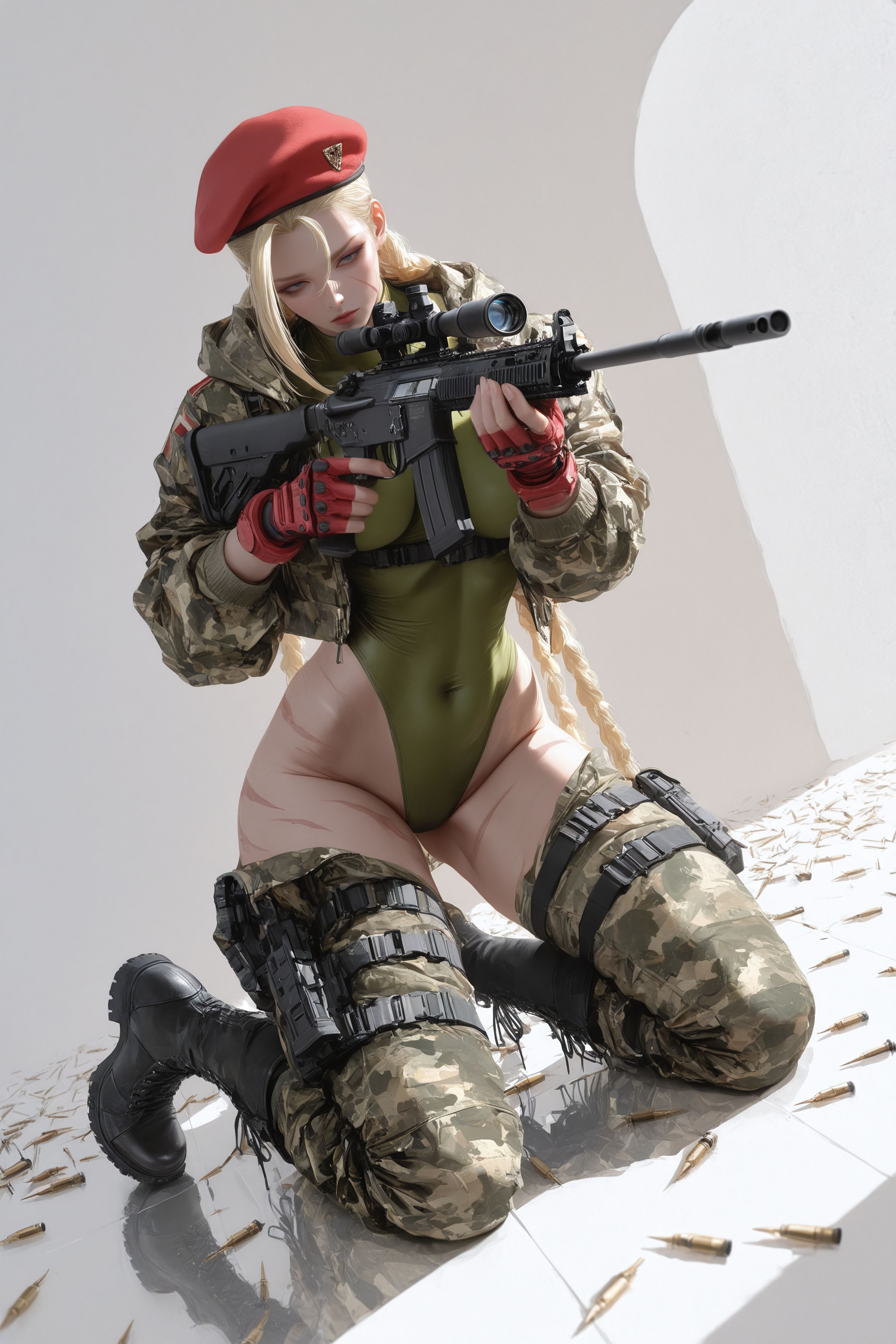 嘉米怀特 街霸 二次元游戏人物二创 枪械