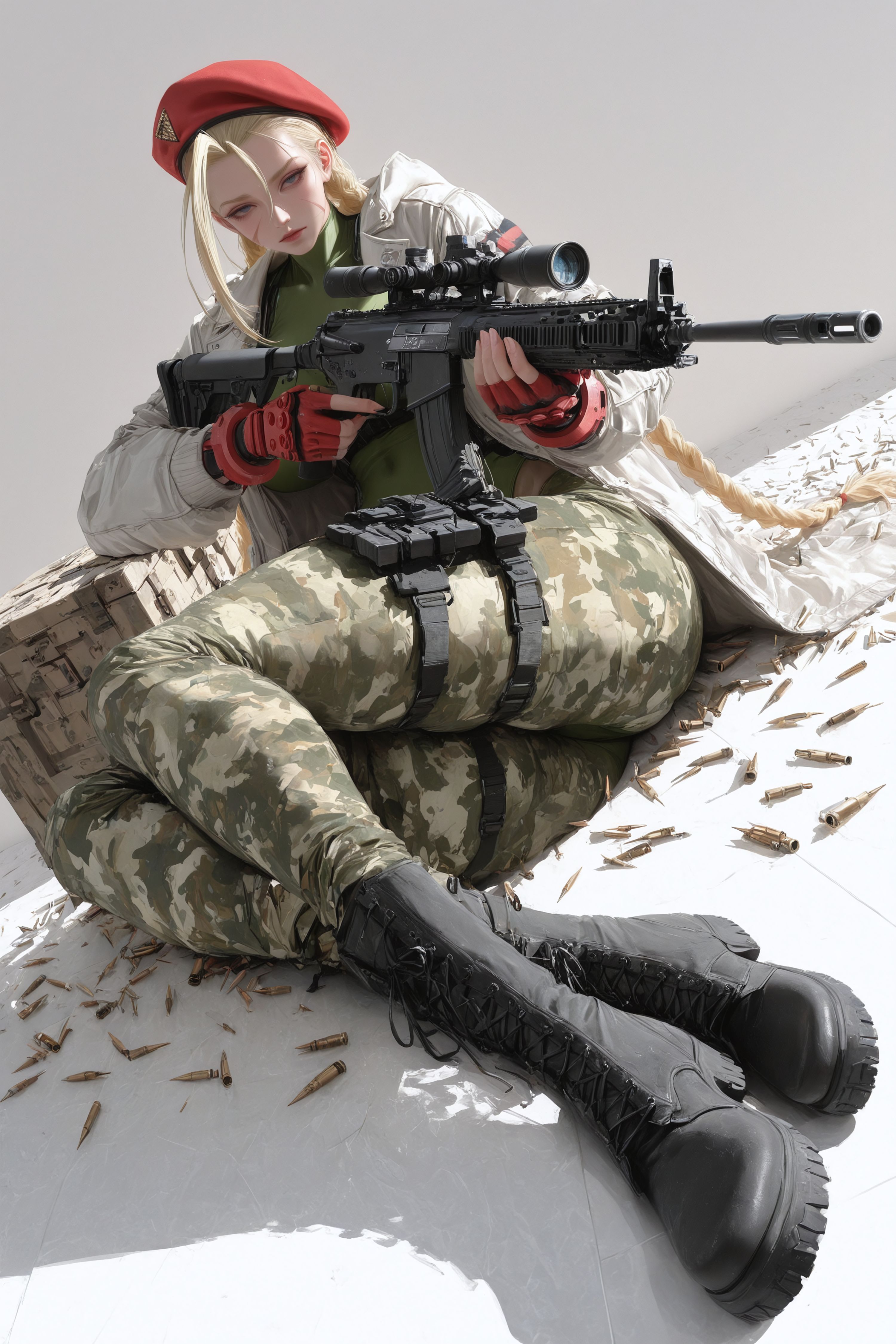 嘉米怀特 街霸 二次元游戏人物二创 枪械