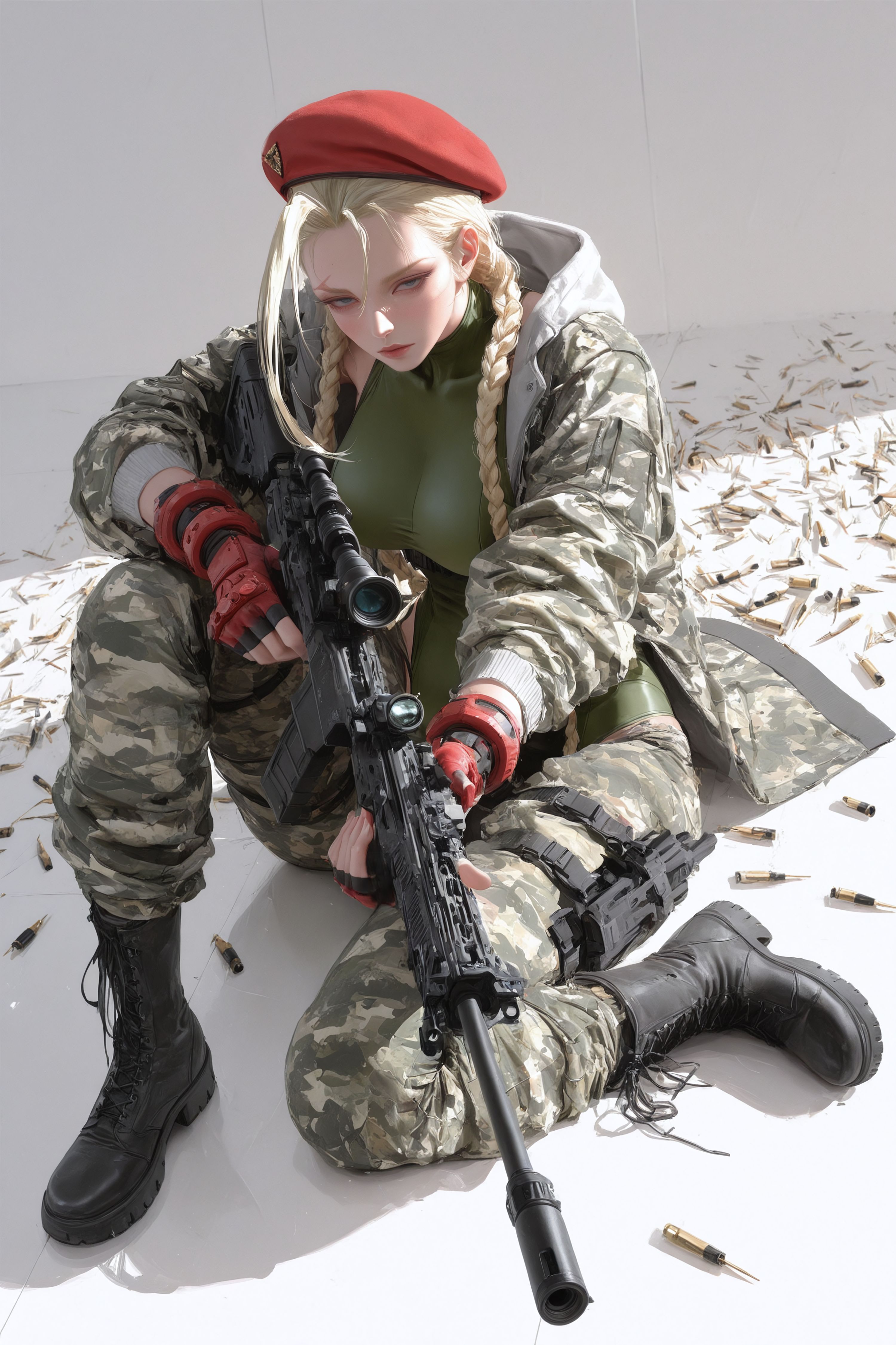 嘉米怀特 街霸 二次元游戏人物二创 枪械