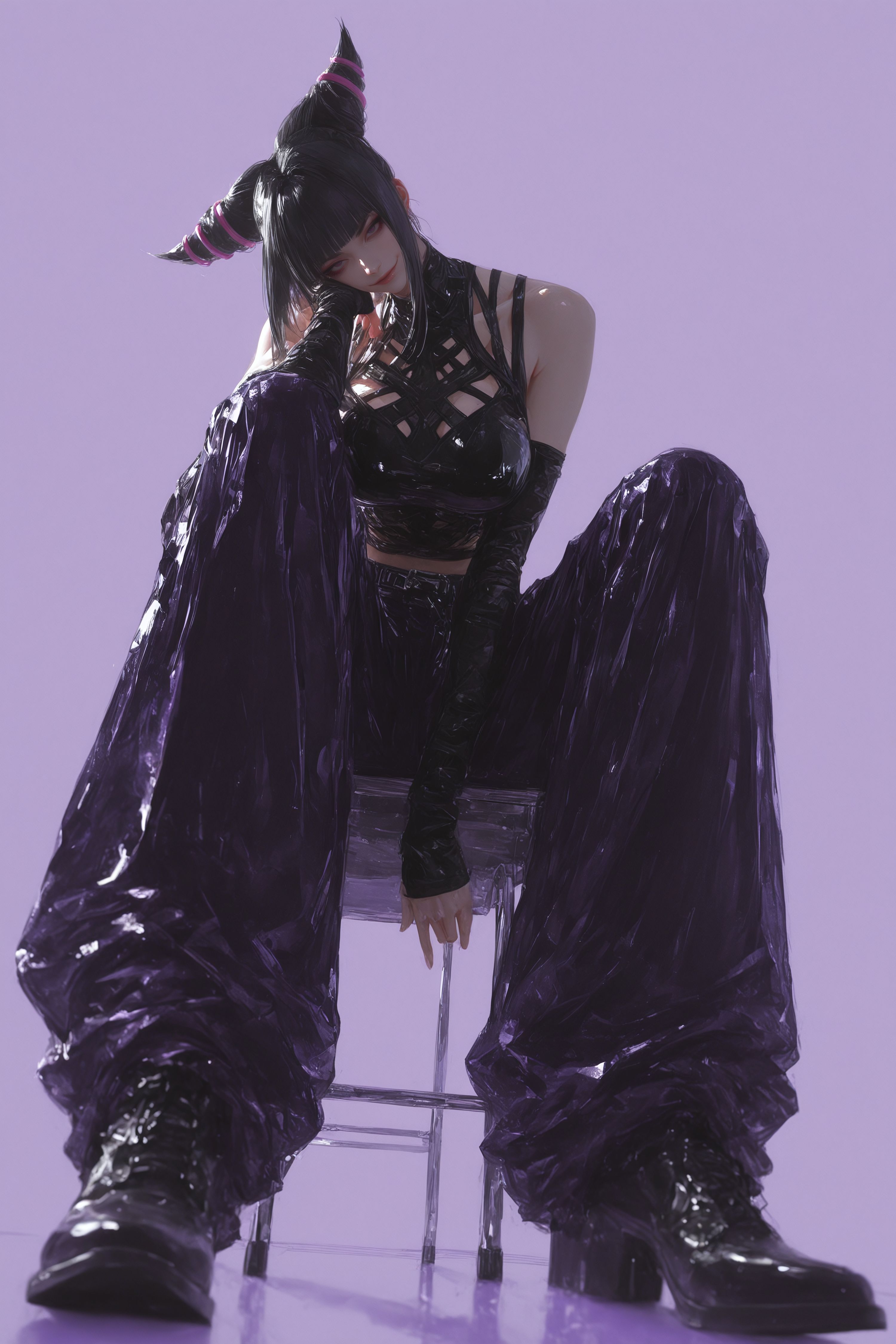 街霸 韩蛛俐 二次元游戏人物 时尚穿搭