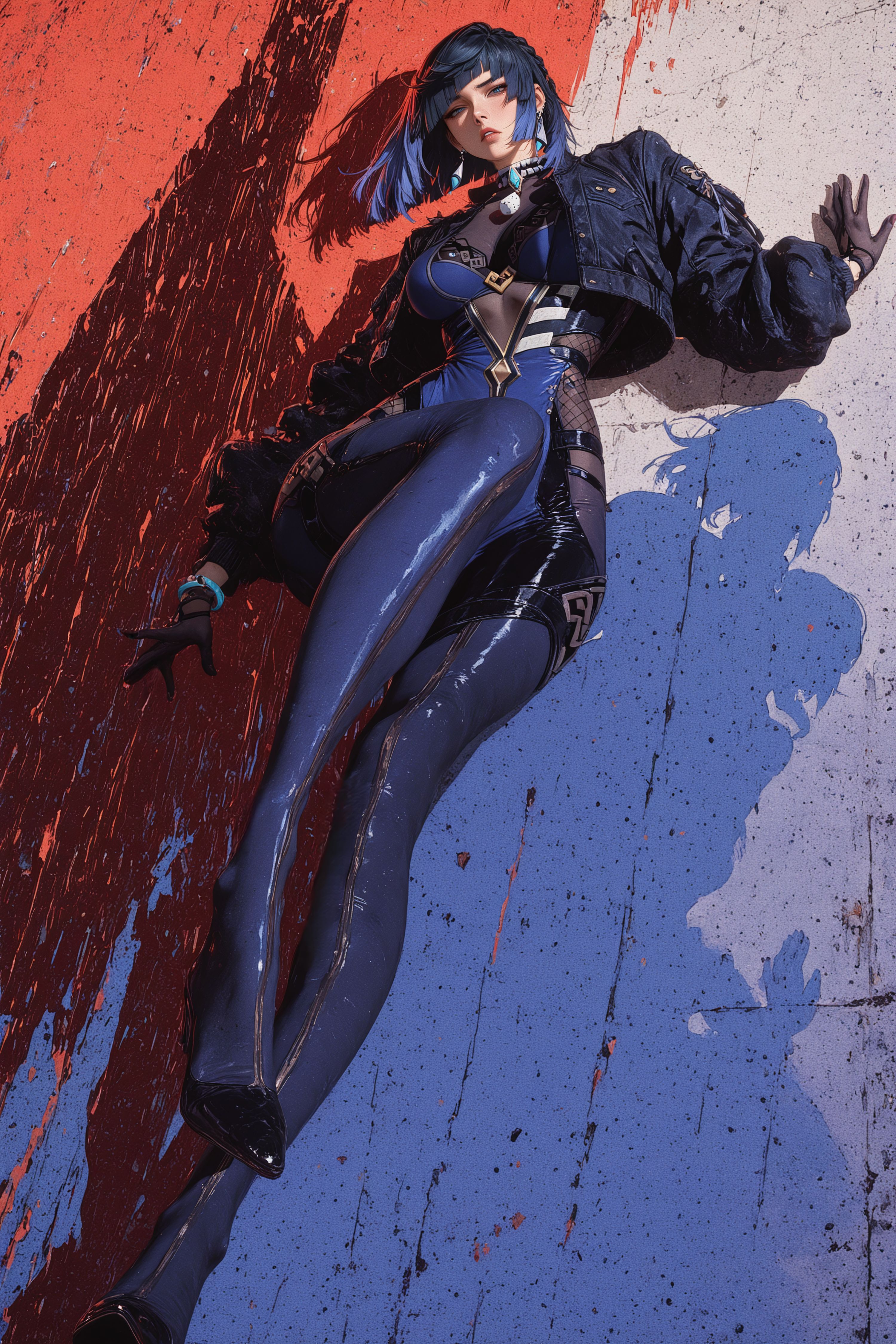 夜兰 原神 二次元游戏壁纸二创 复古