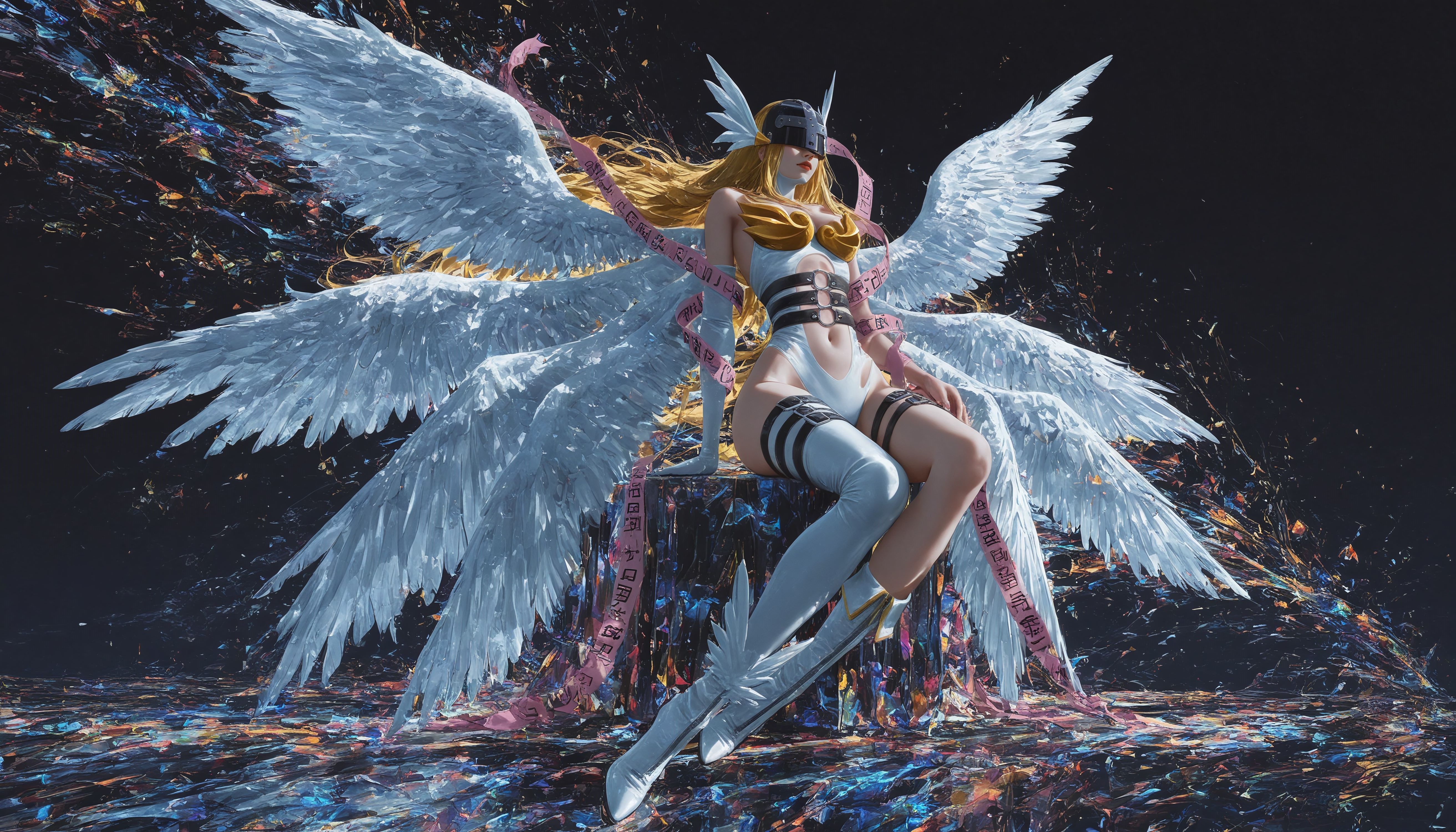 数码宝贝天女兽 二次元日漫壁纸 动漫二创2