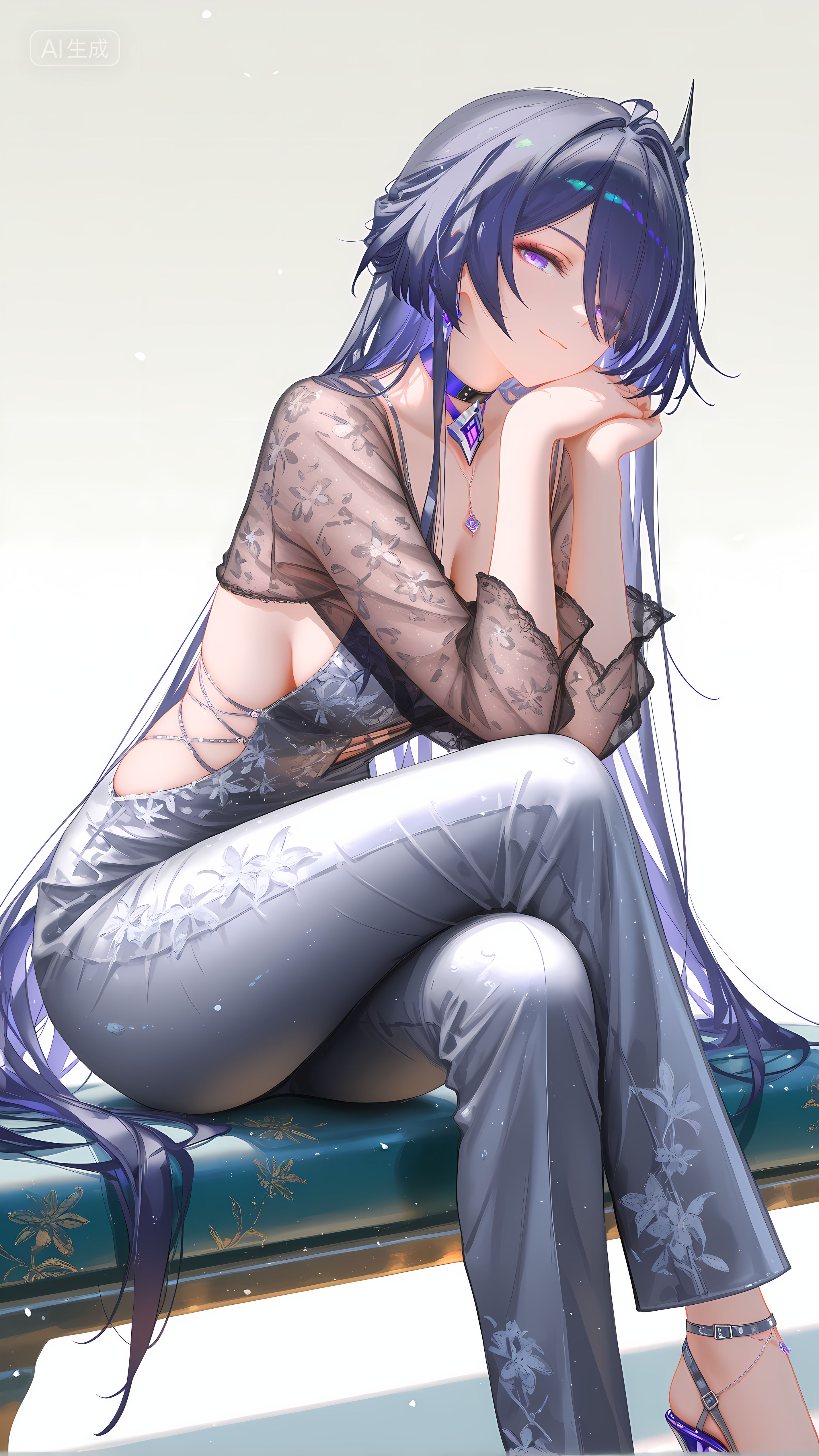 崩坏星穹铁道 黄泉 二次元美女 渔网袜 丝袜黑丝 皮衣