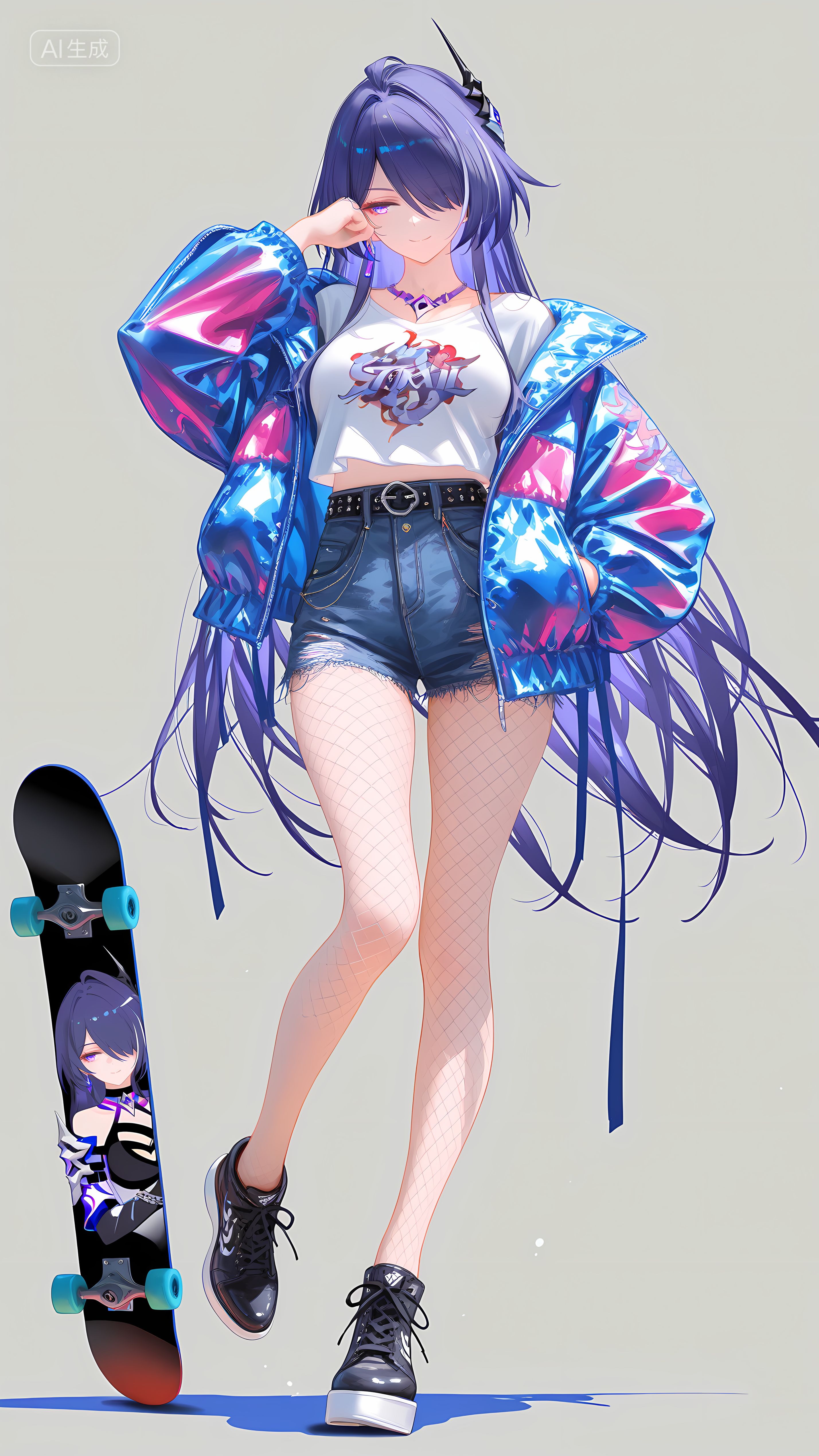 崩坏星穹铁道 黄泉 二次元美女 渔网袜 丝袜黑丝 皮衣