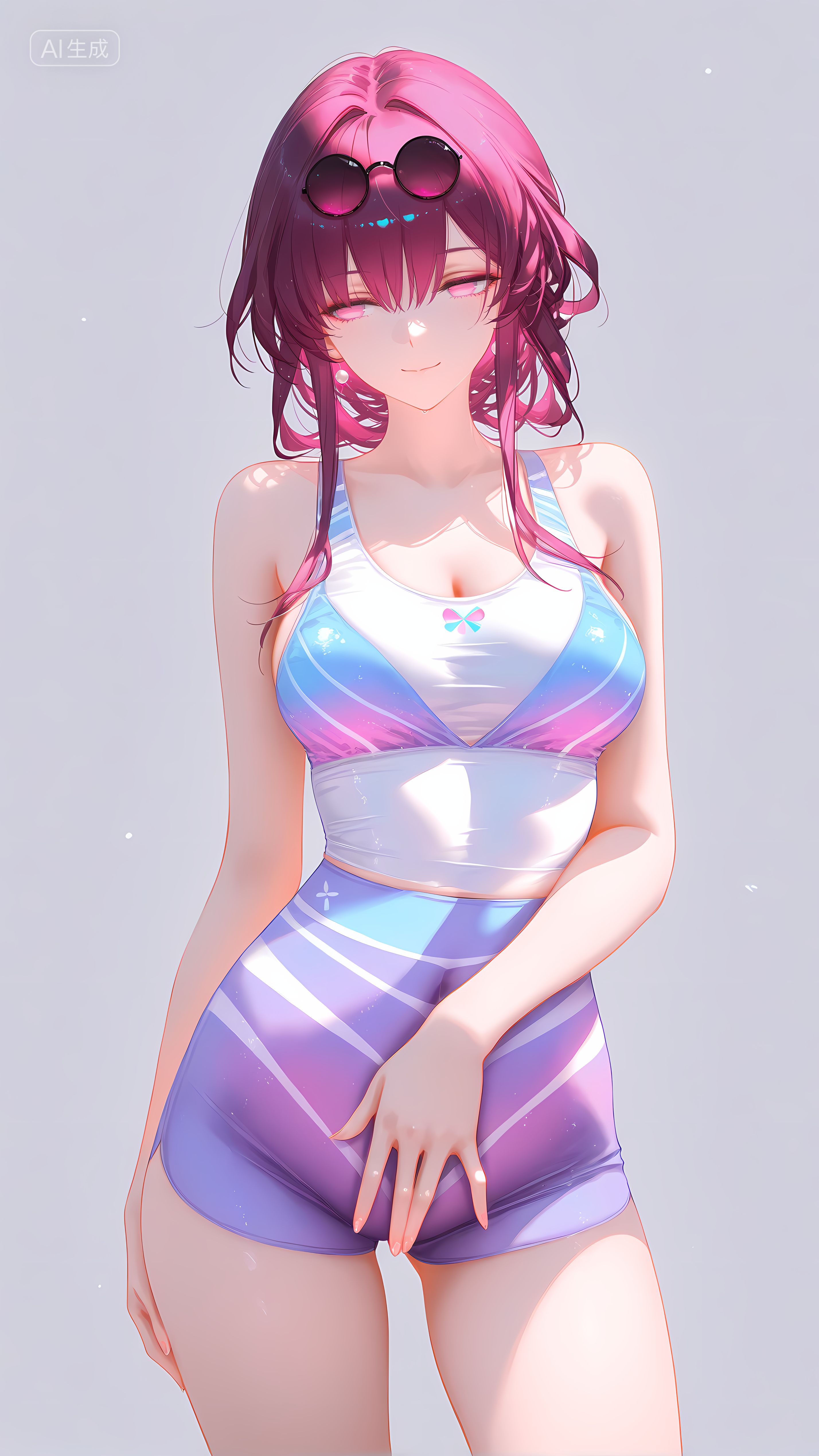 运动健身的卡芙卡 崩坏星穹铁道 瑜伽裤