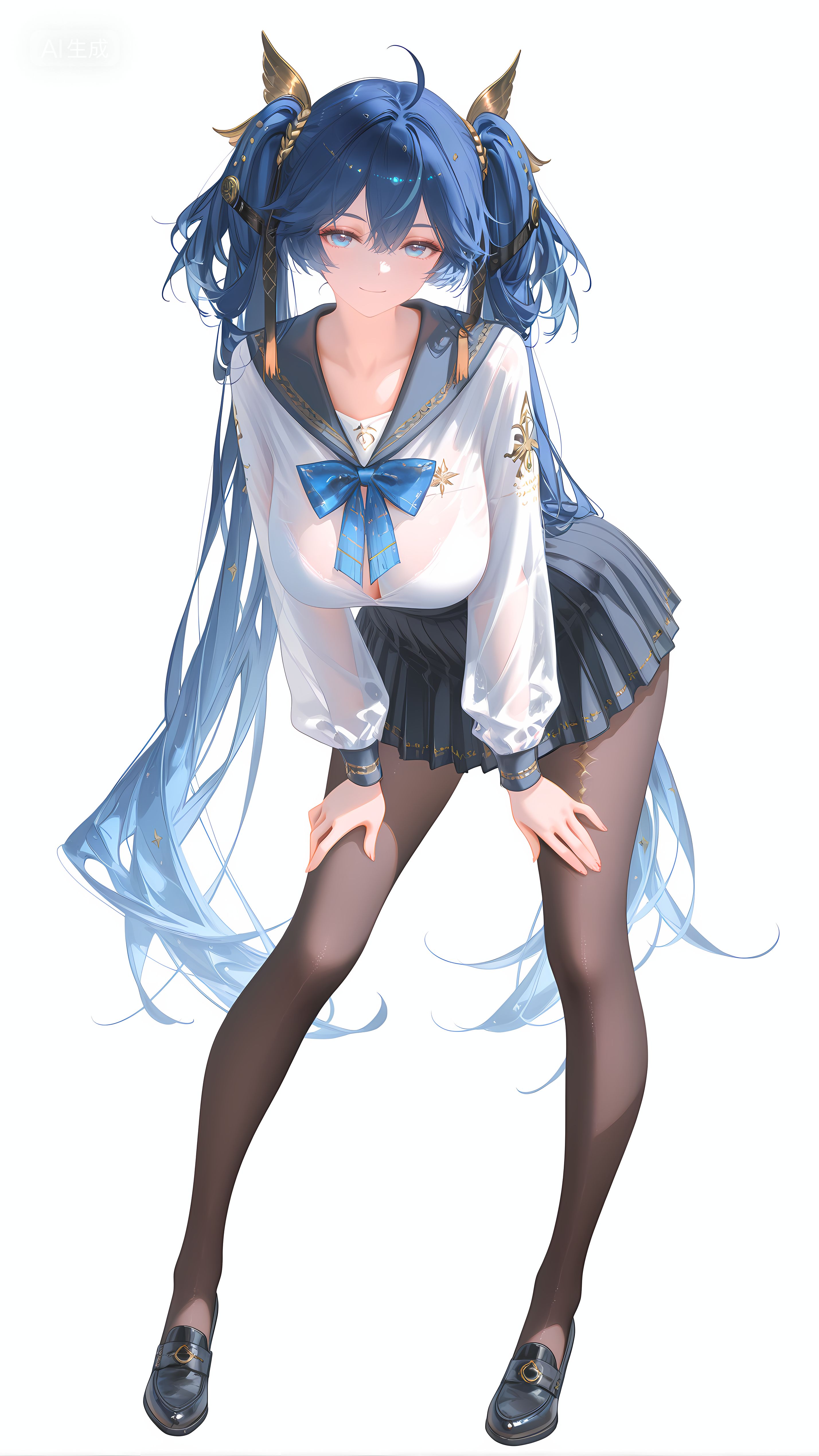 手机游戏鸣潮女性角色尤诺 冰淇淋 瑜伽裤 牛仔裤