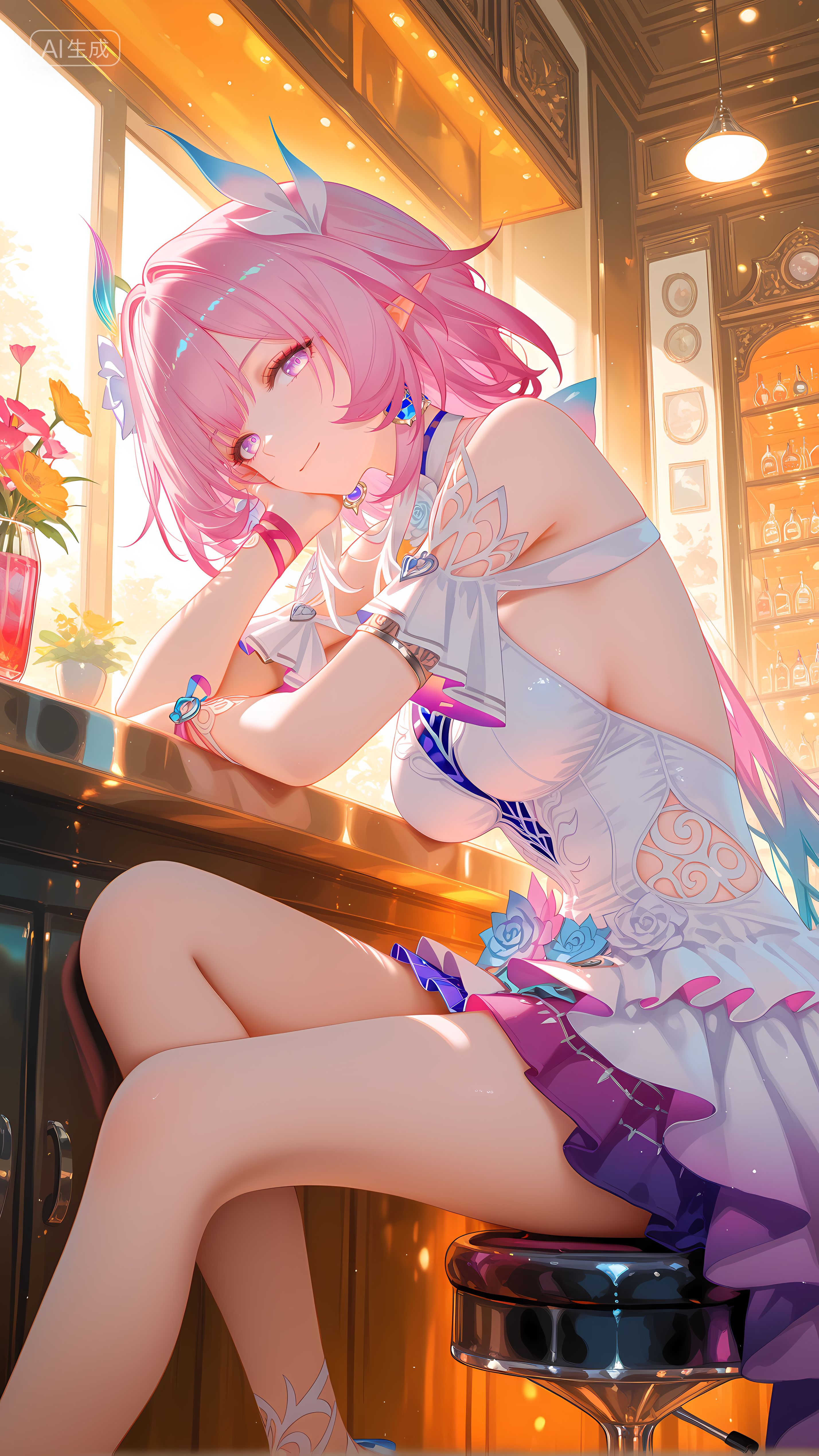 崩坏星穹铁道角色昔涟 手机游戏 粉色主题 手机壁纸