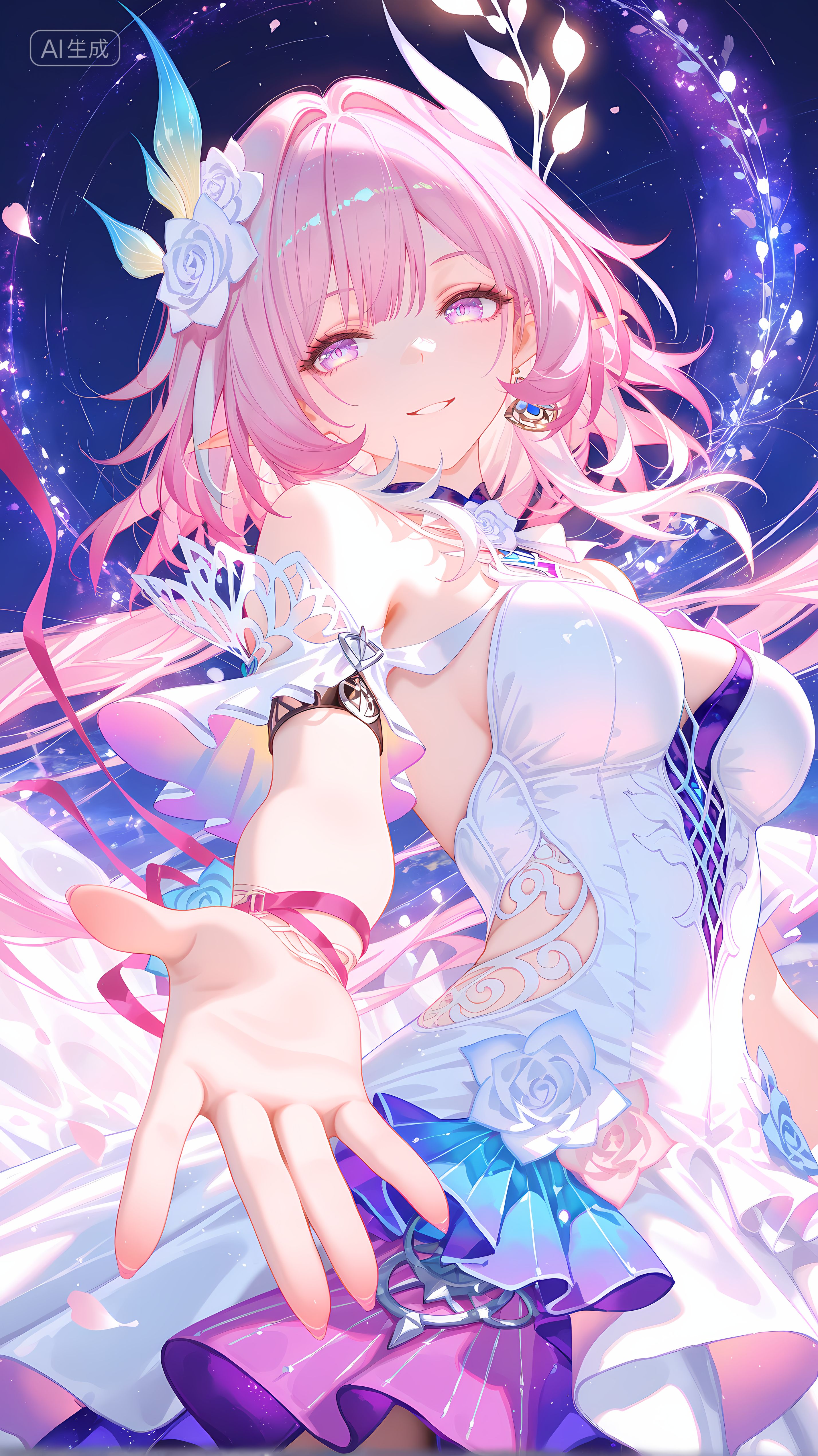 崩坏星穹铁道角色昔涟 手机游戏 粉色主题 手机壁纸