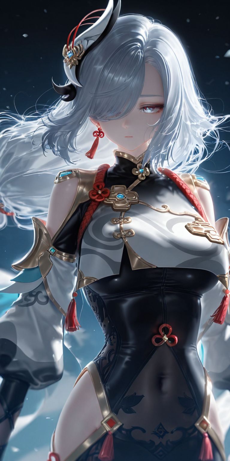 二次元原神申鹤 ai绘画 还挺好看