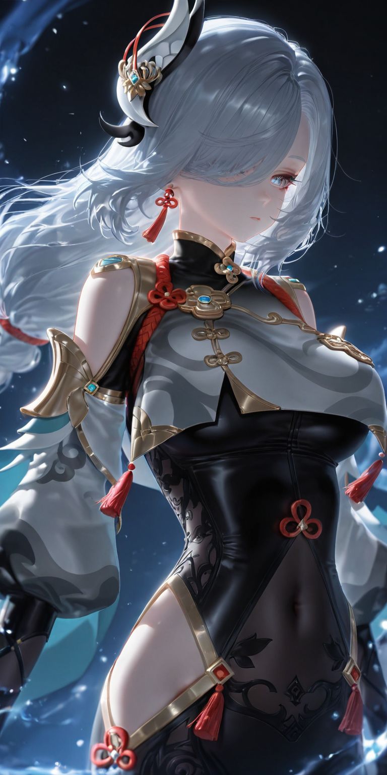 二次元原神申鹤 ai绘画 还挺好看