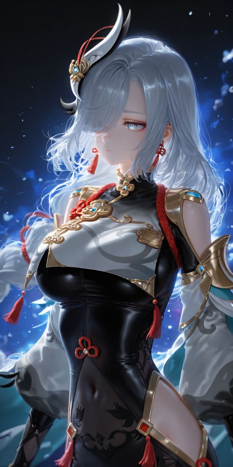 二次元原神申鹤 ai绘画 还挺好看