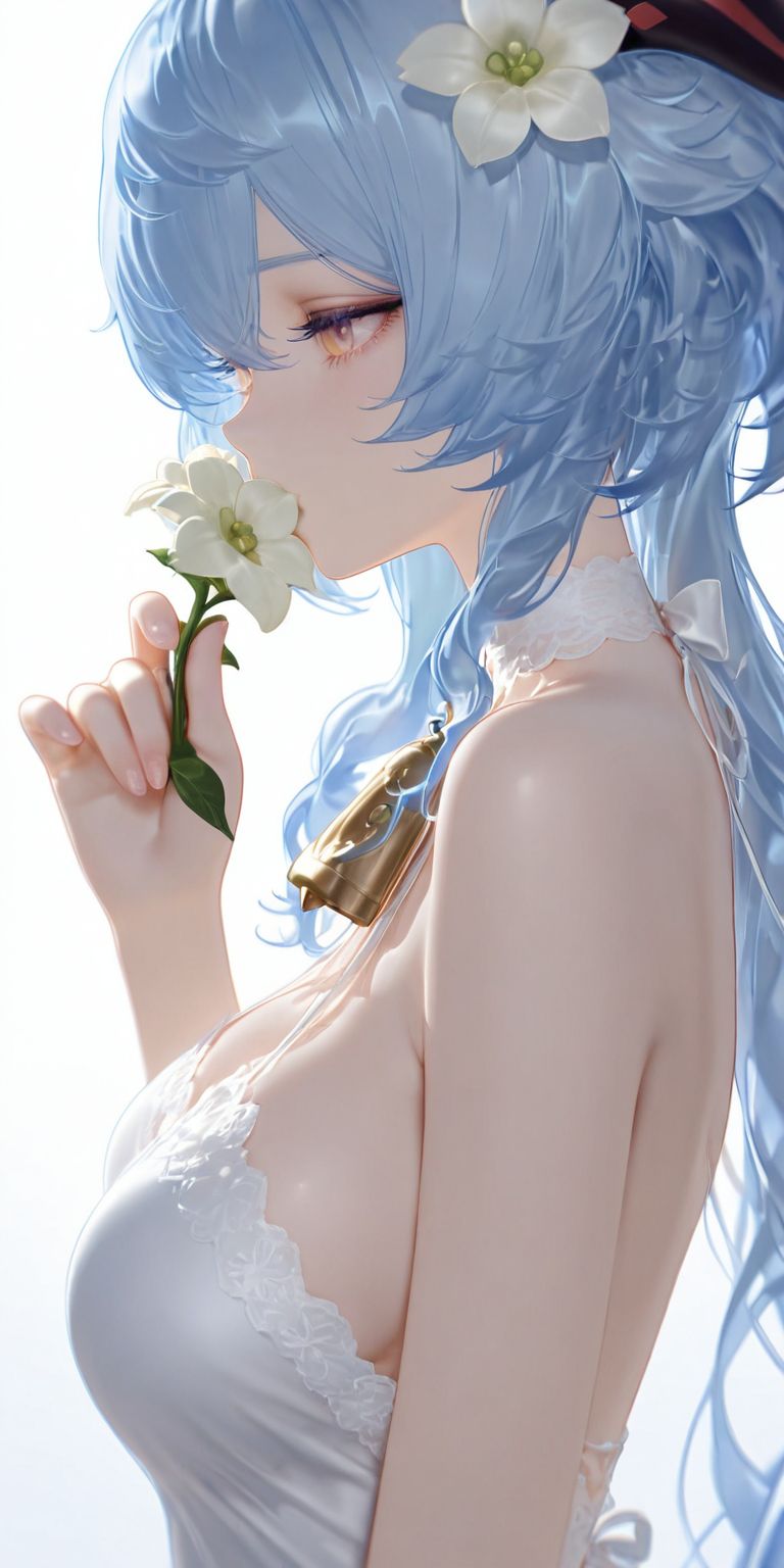 原神甘雨 ai绘画 二次元 不知道什么花哈哈哈