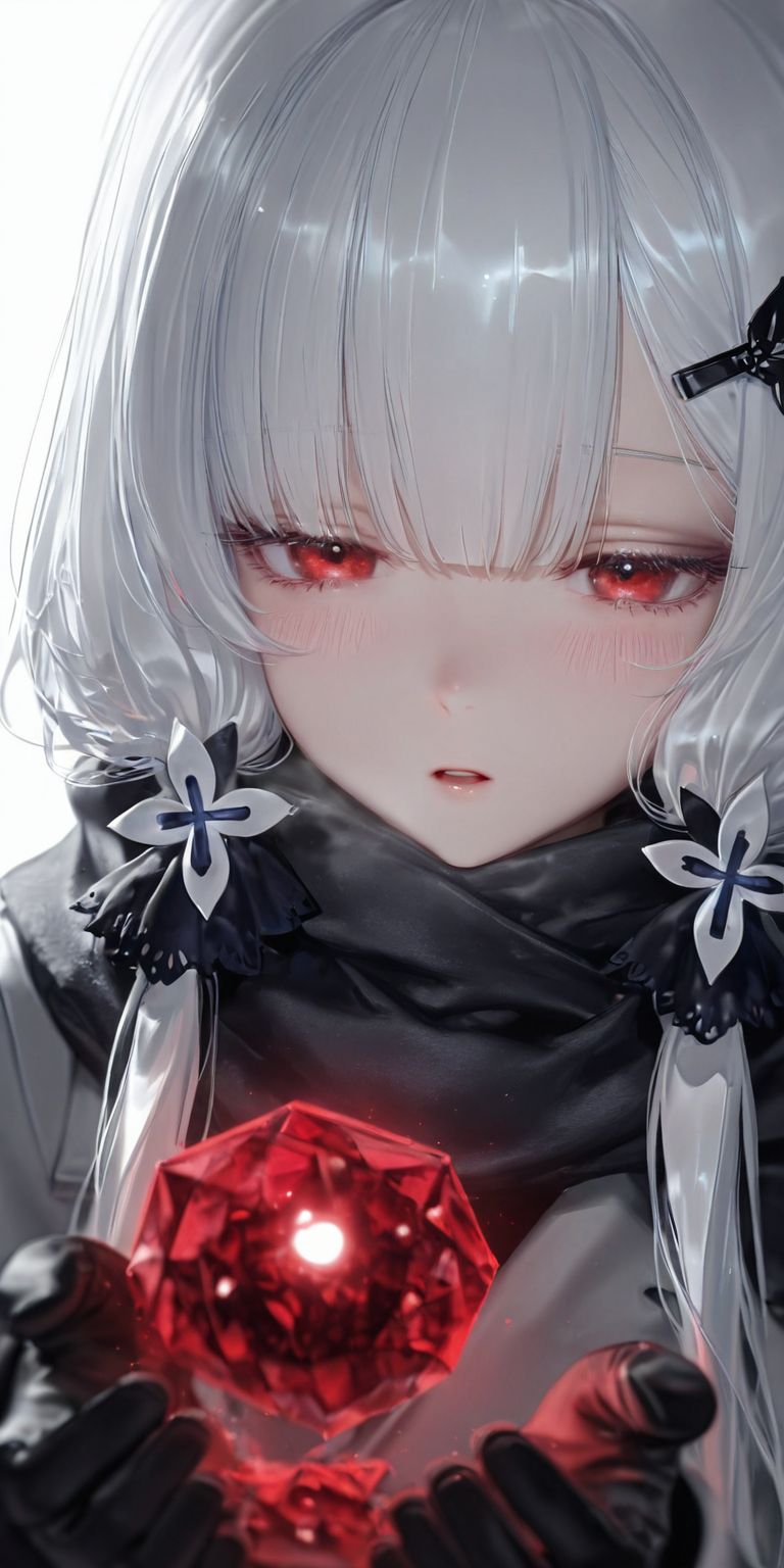 碧蓝航线光辉 ai绘画 二次元女孩少女 黑手套 冬天