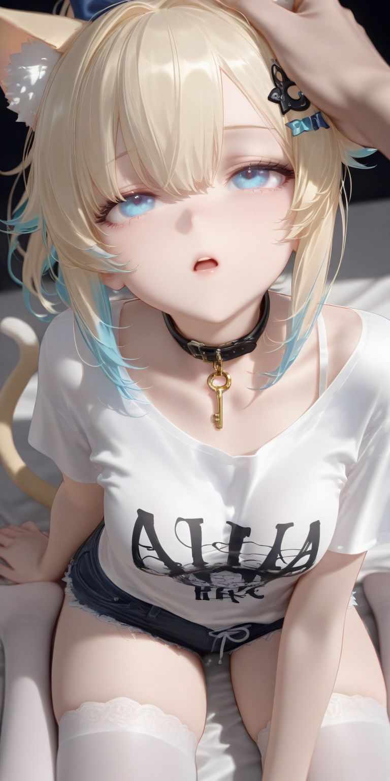 软软的也很可爱 二次元少女猫娘萝莉 壁纸摸摸头