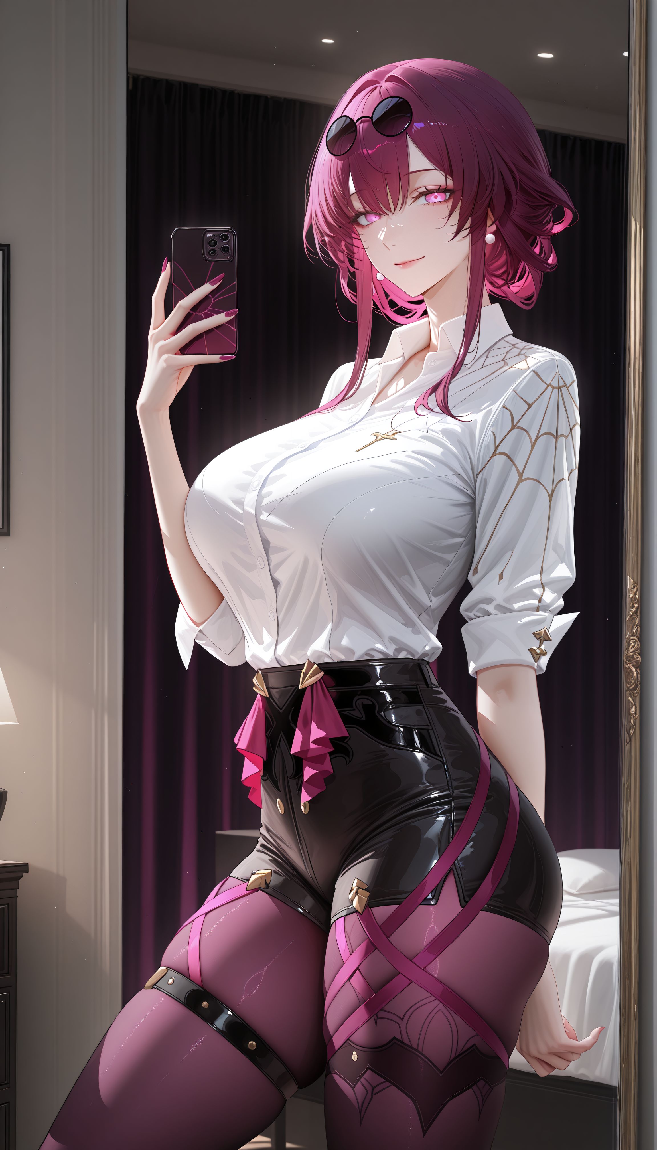 卡芙卡 二次元游戏角色 崩坏星穹铁道 房间镜子