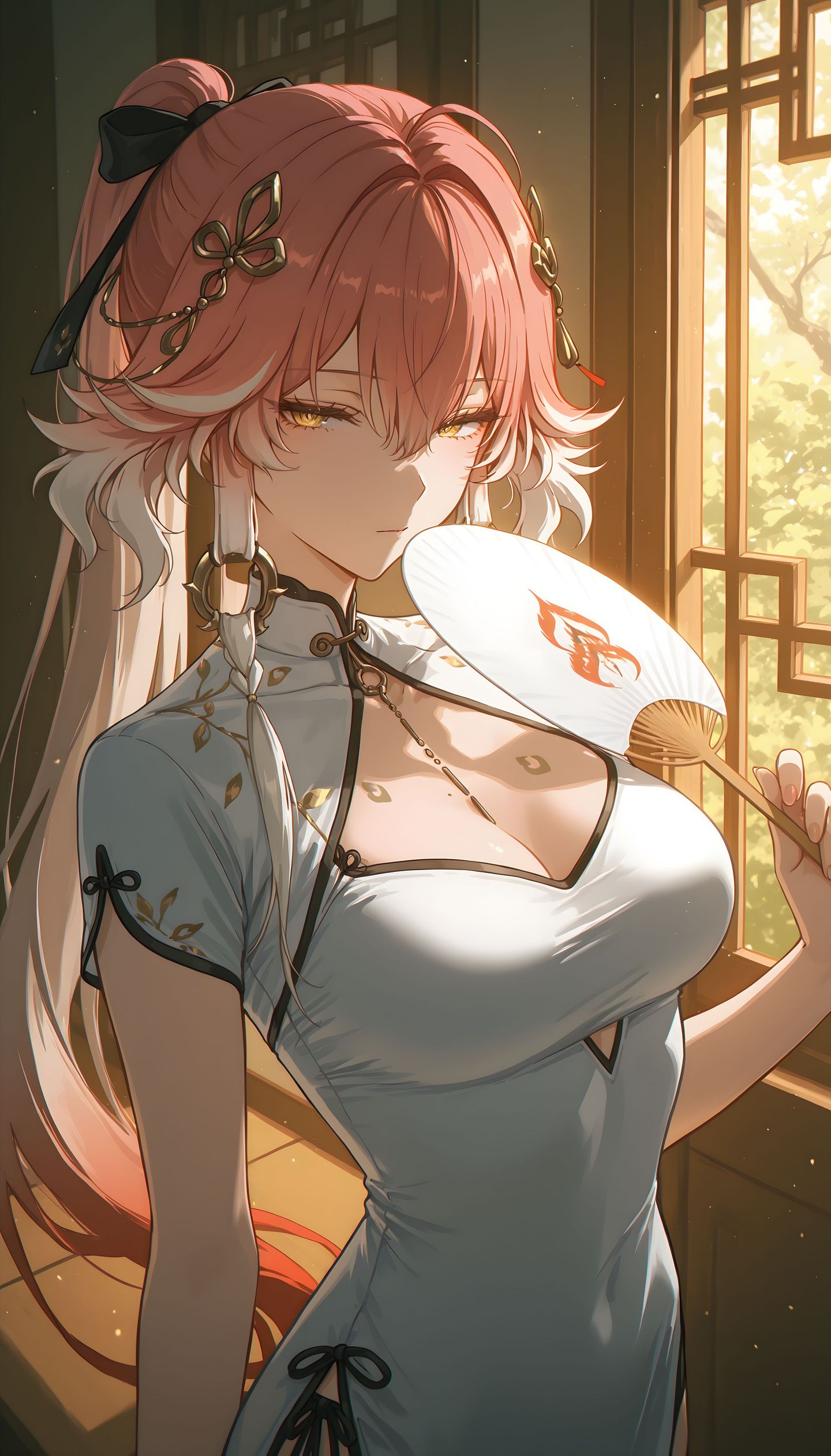 团扇 鸣潮 坎特蕾拉卡提希娅 长离 高清手机游戏壁纸