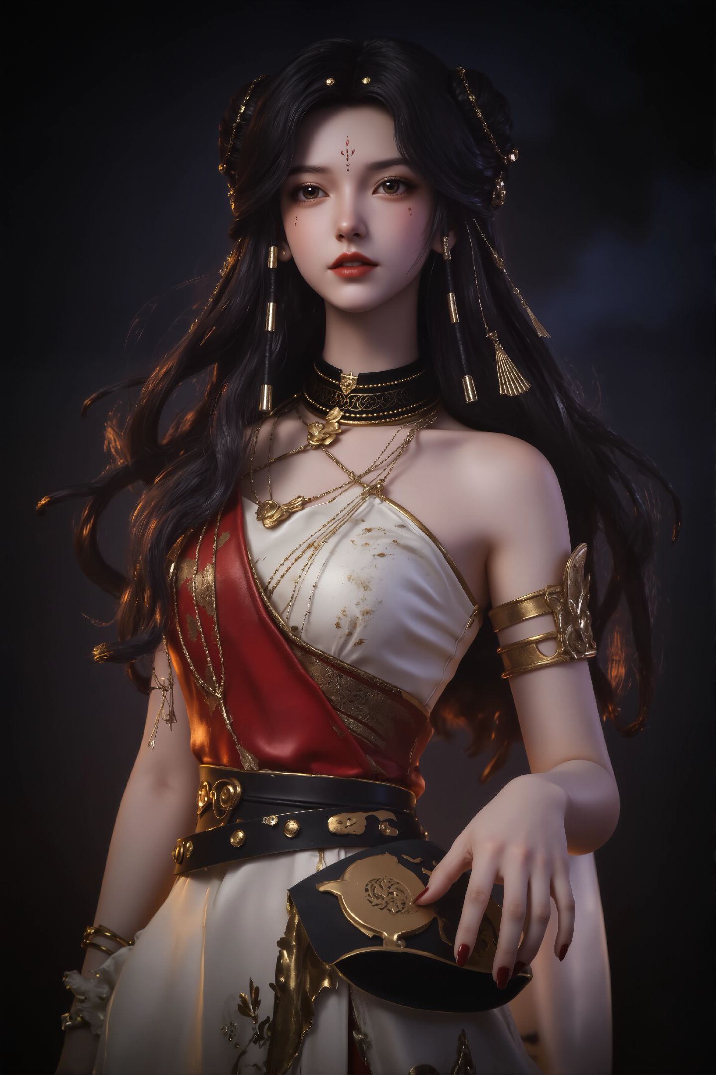 神印王座 冷筱 黑底黑色主题 国漫美女 动漫壁纸