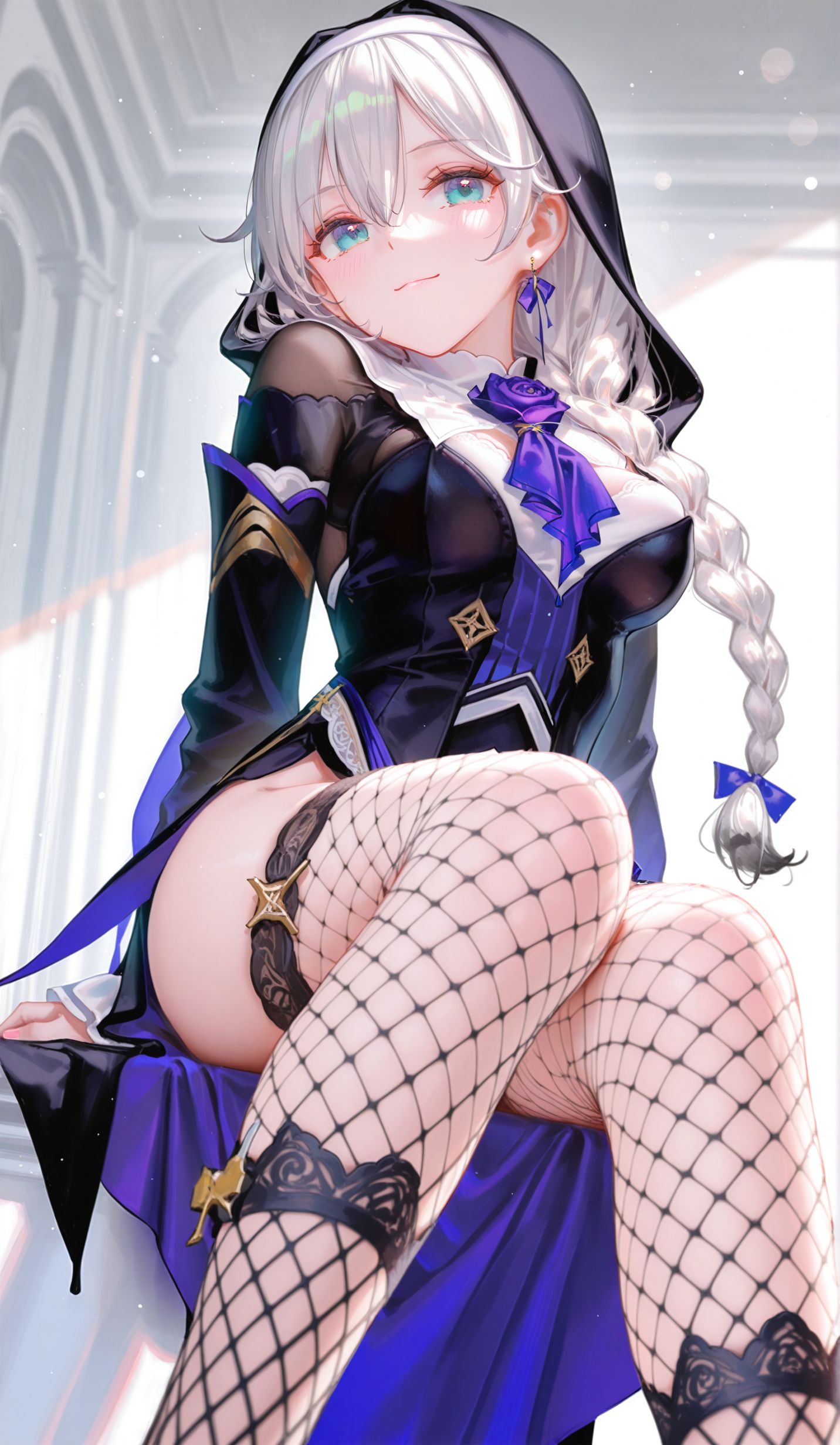 卡莲卡斯兰娜 崩坏三 渔网袜 游戏美图