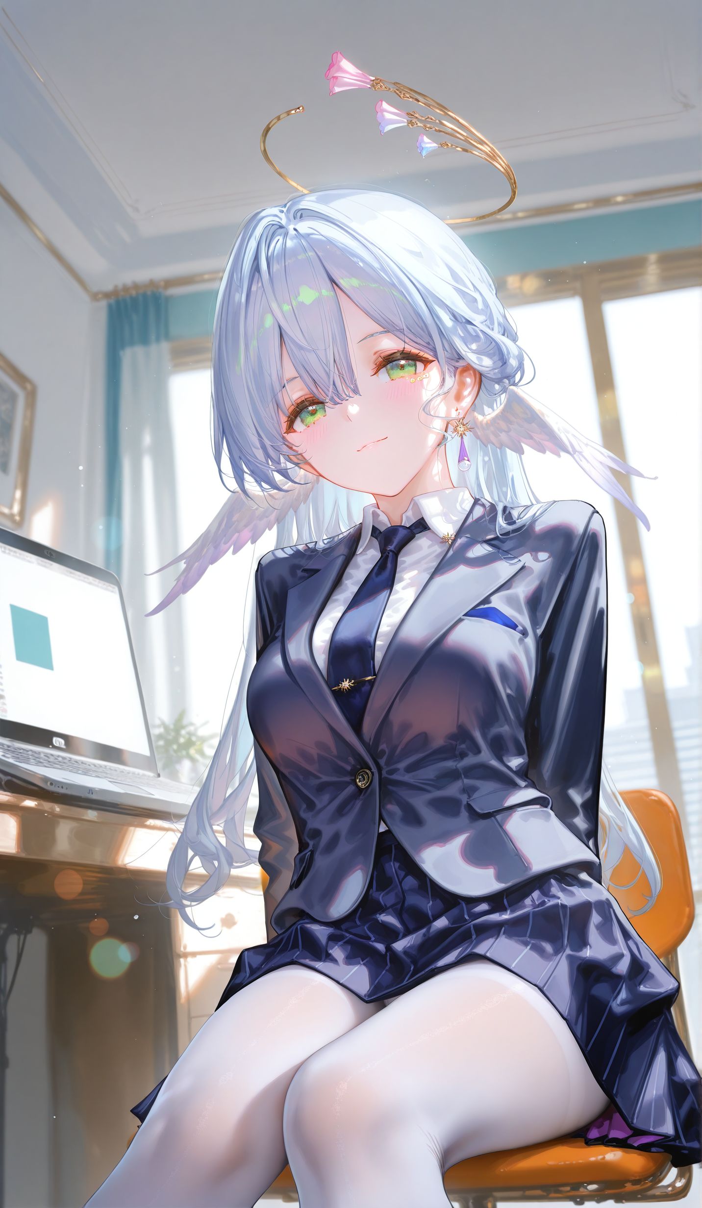 知更鸟职业装 二次元崩坏星穹铁道 黑丝白丝