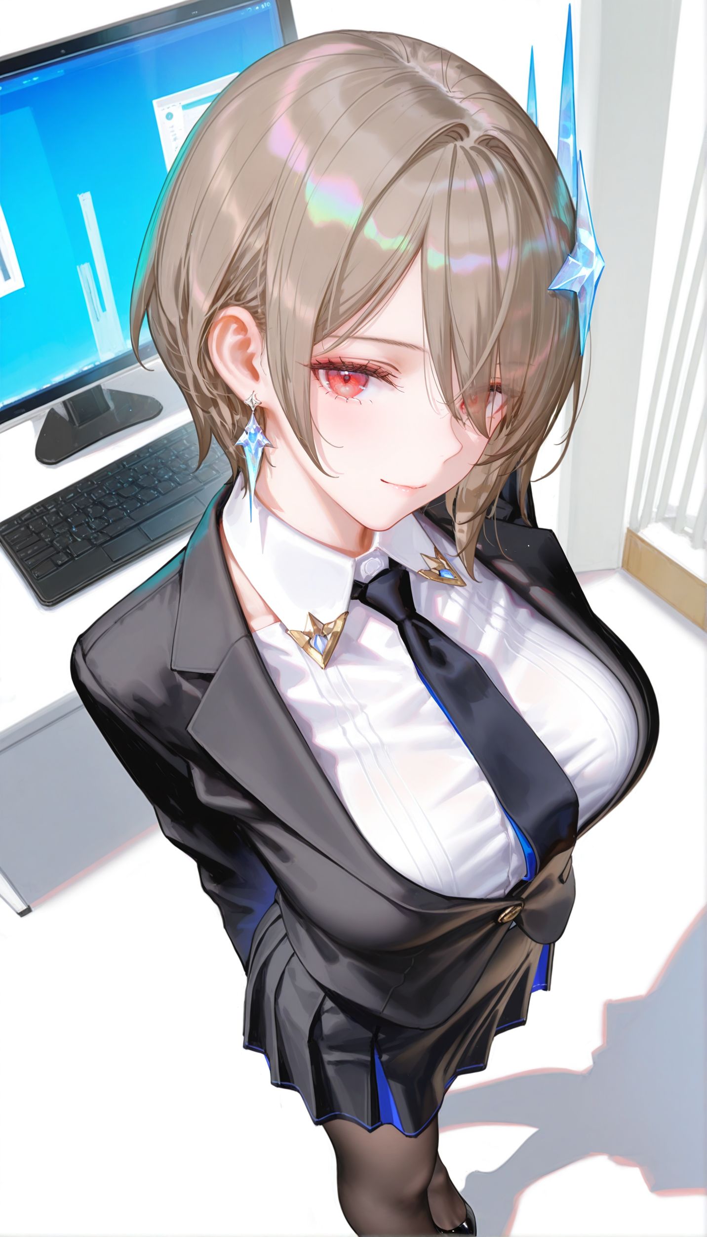 丽塔职业装。喜欢黑丝还是渔网呢 崩坏三