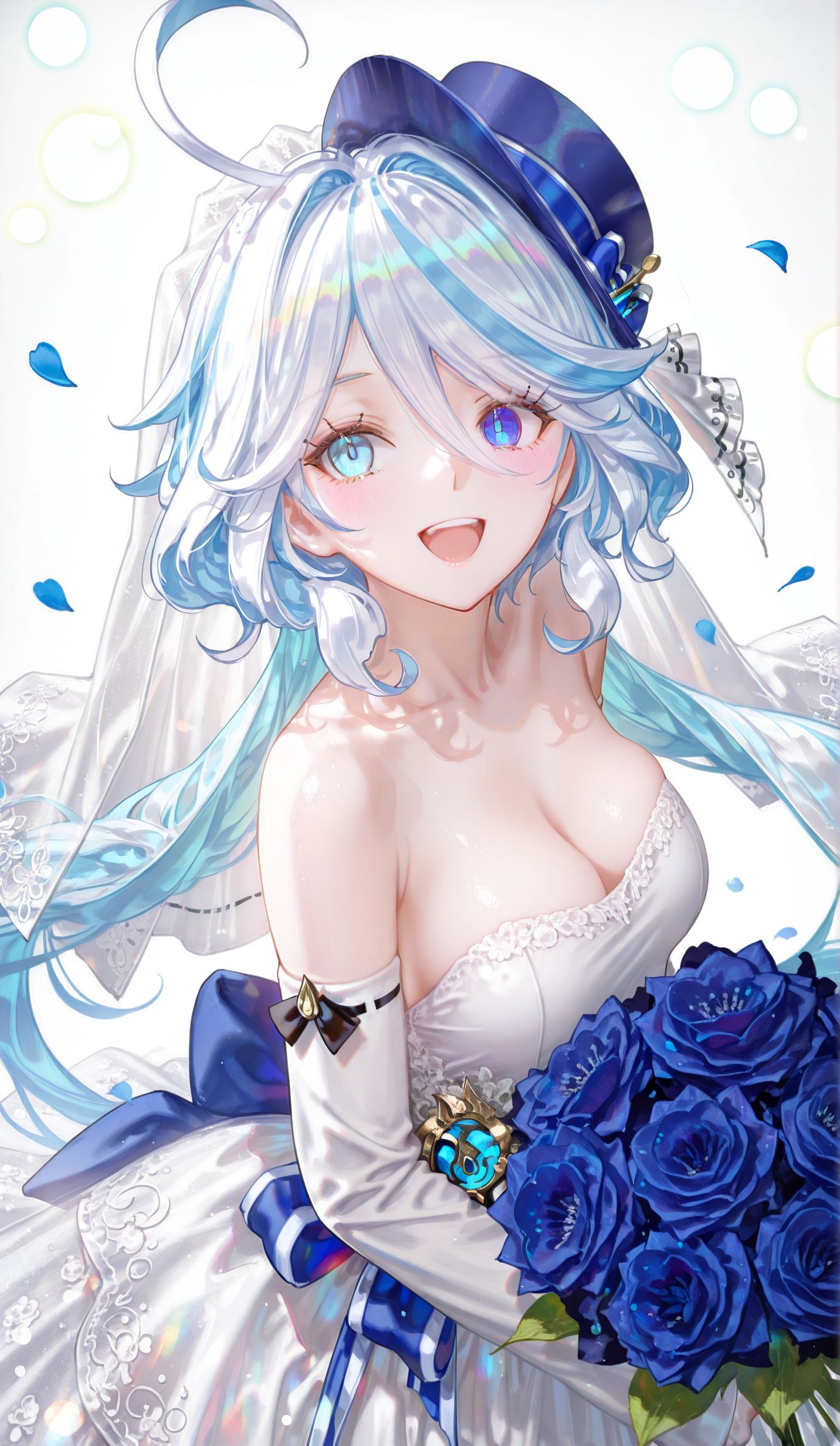 芙宁娜花嫁 原神 游戏人物壁纸图片