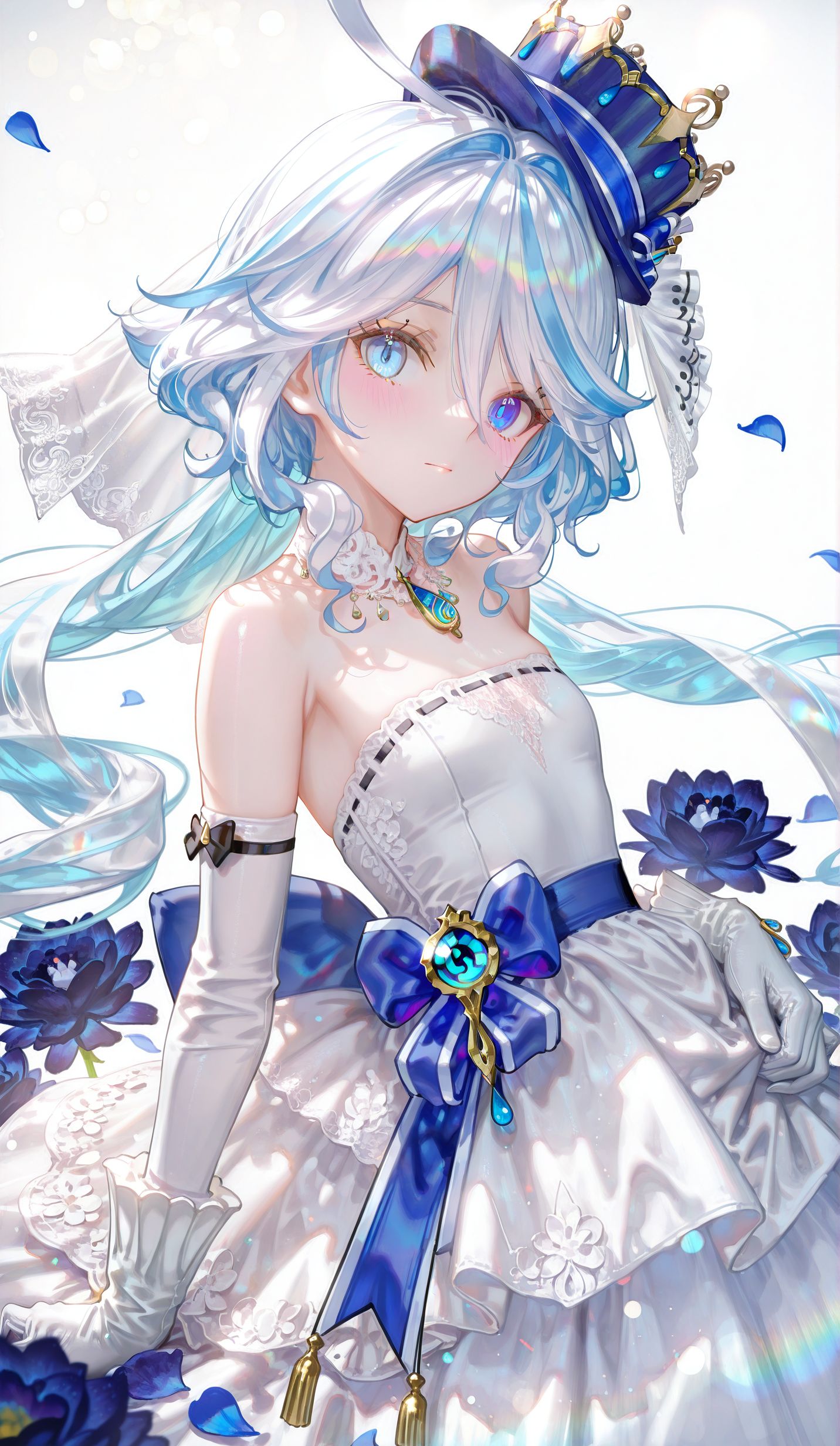 芙宁娜花嫁 原神 游戏人物壁纸图片