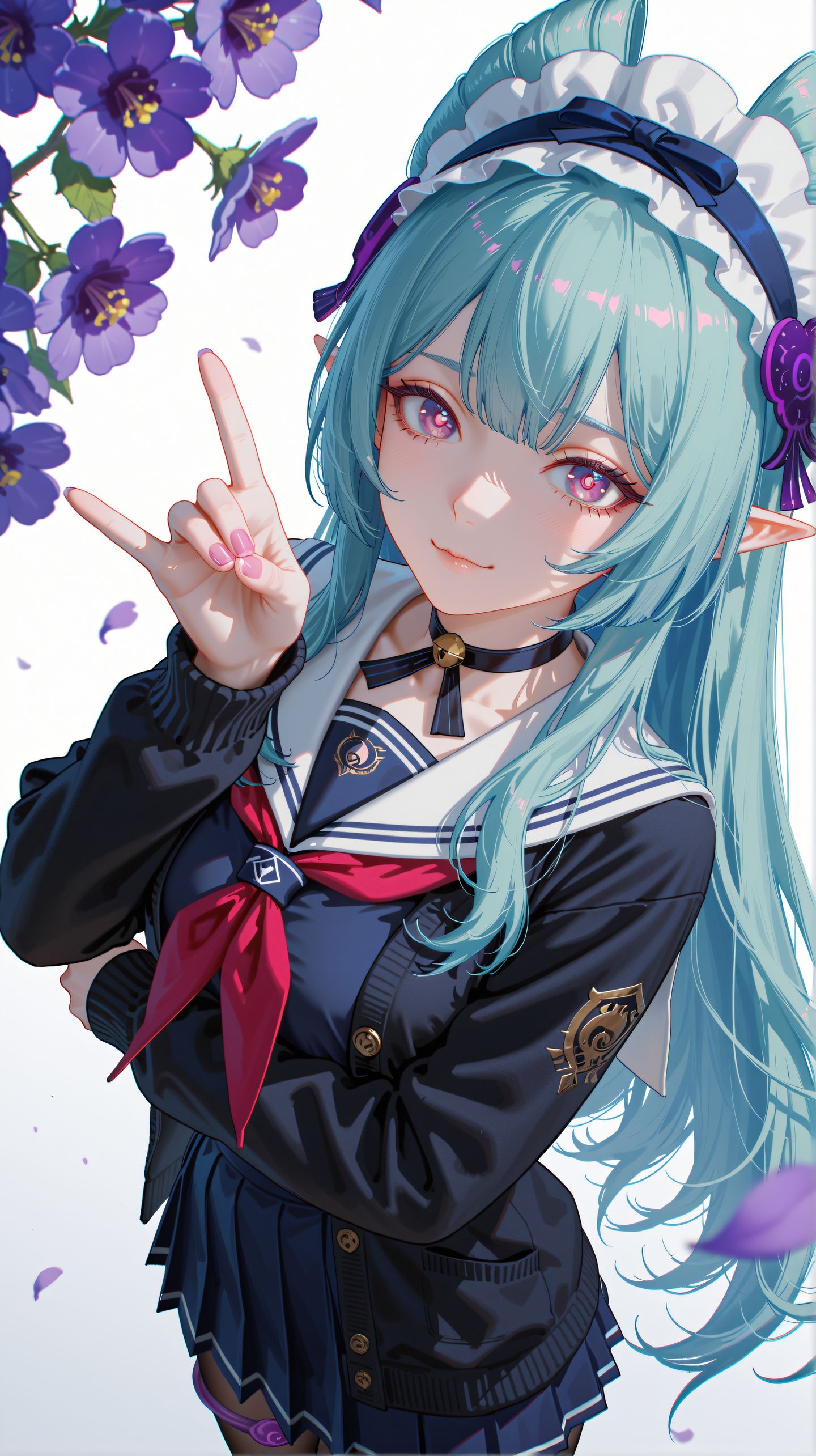 🐾Share 原神壁纸 梦见月瑞希 wallpaper 丝袜黑丝百褶裙