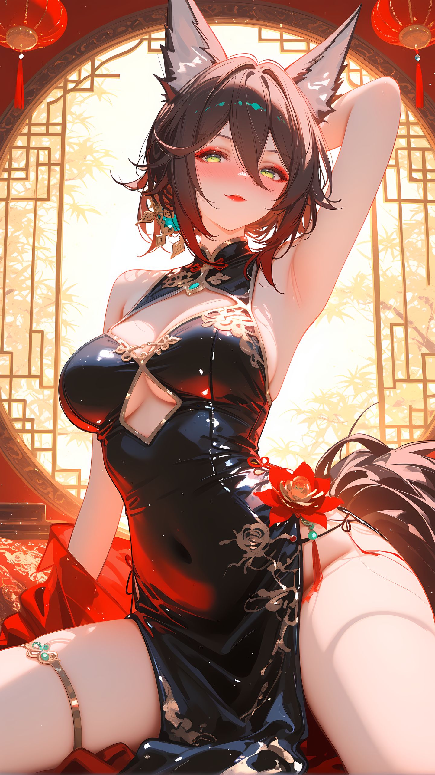 有点烧烧的停云 崩坏星穹铁道 旗袍礼服 大长腿