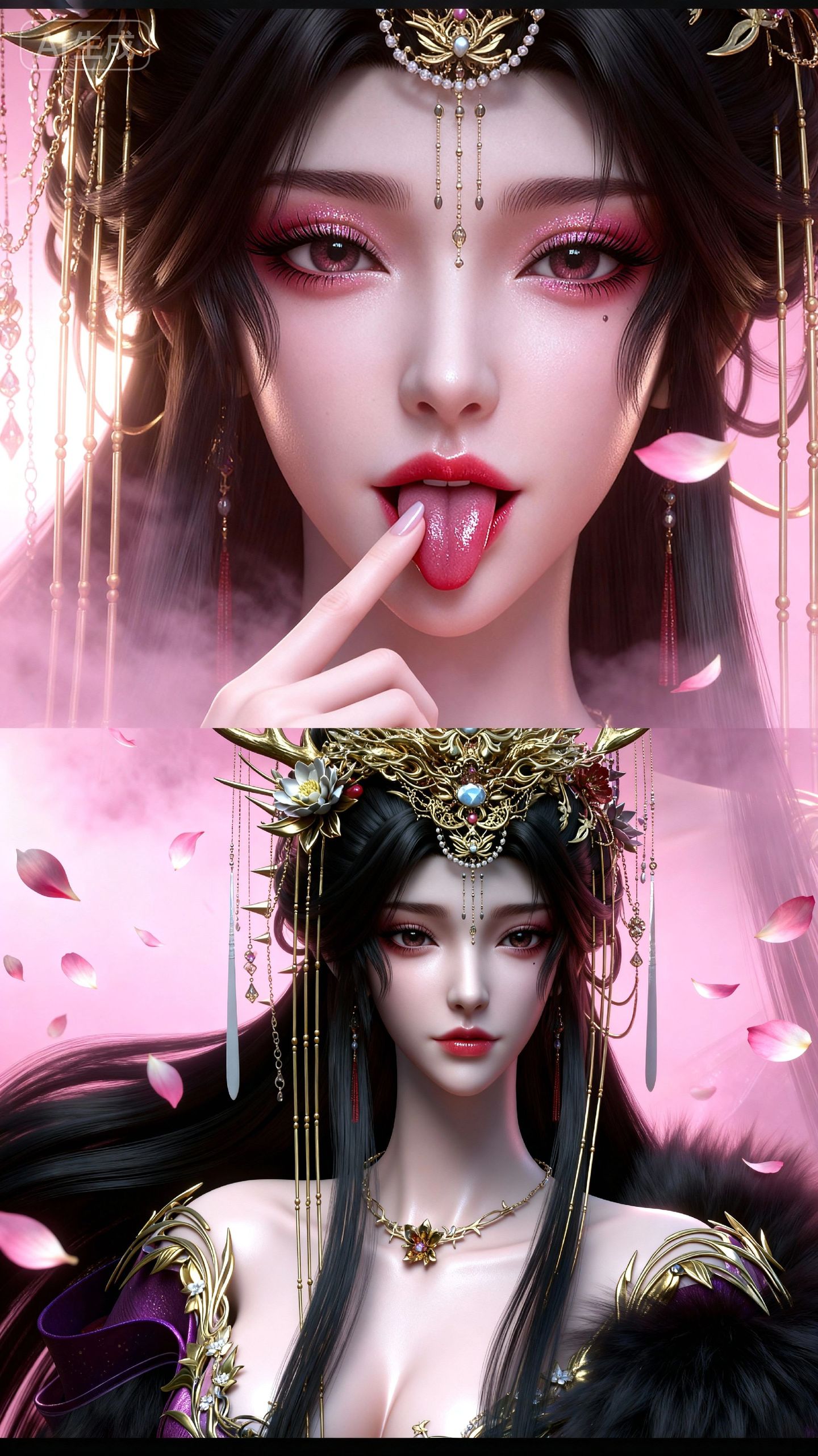 云望舒4k 云深不知梦动漫动画国漫女主 AIcg绘画