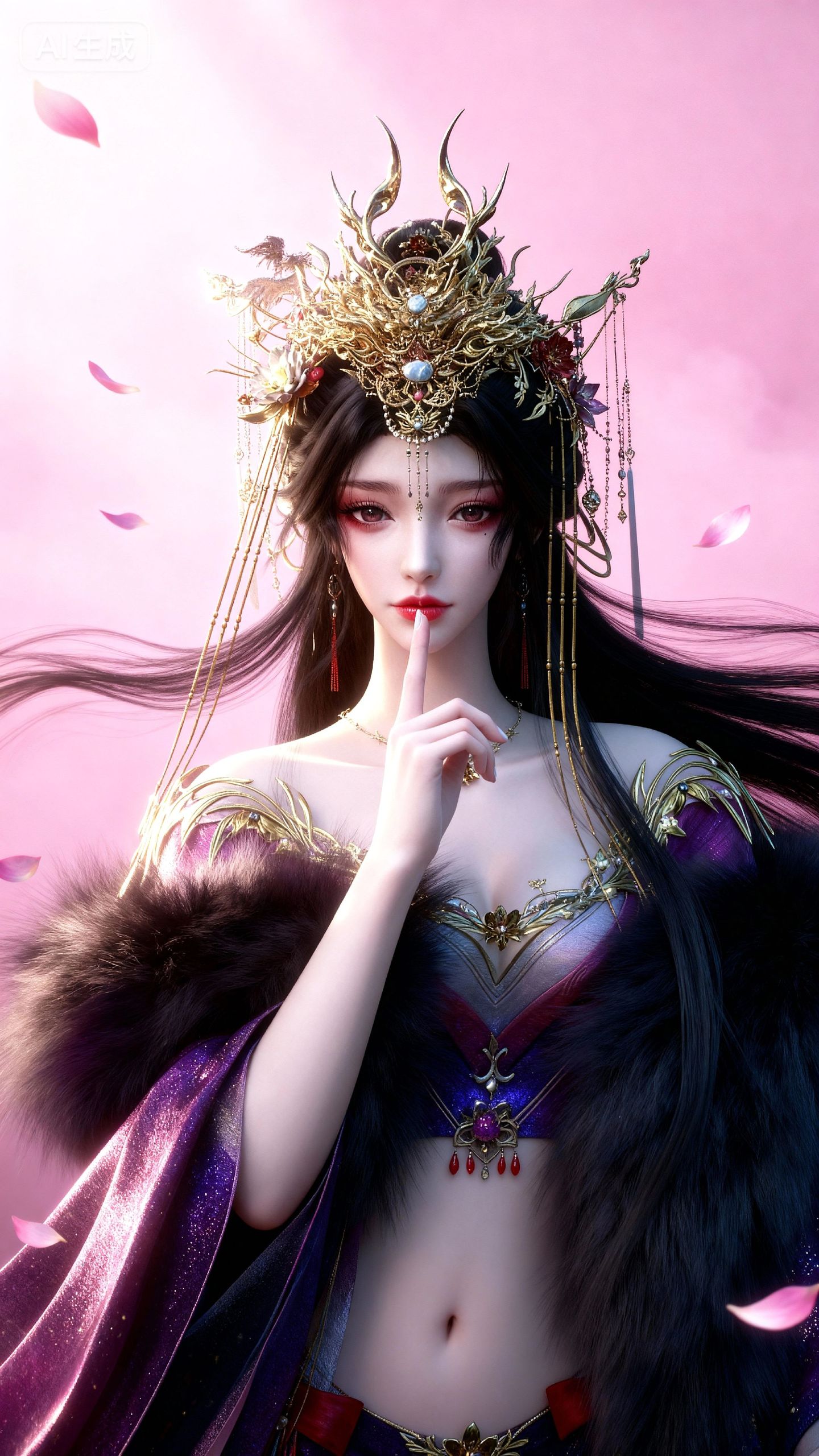 云望舒4k 云深不知梦动漫动画国漫女主 AIcg绘画