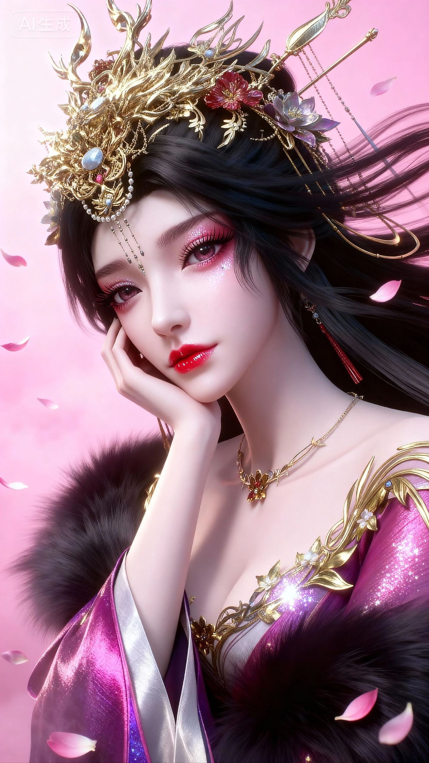 云望舒4k 云深不知梦动漫动画国漫女主 AIcg绘画